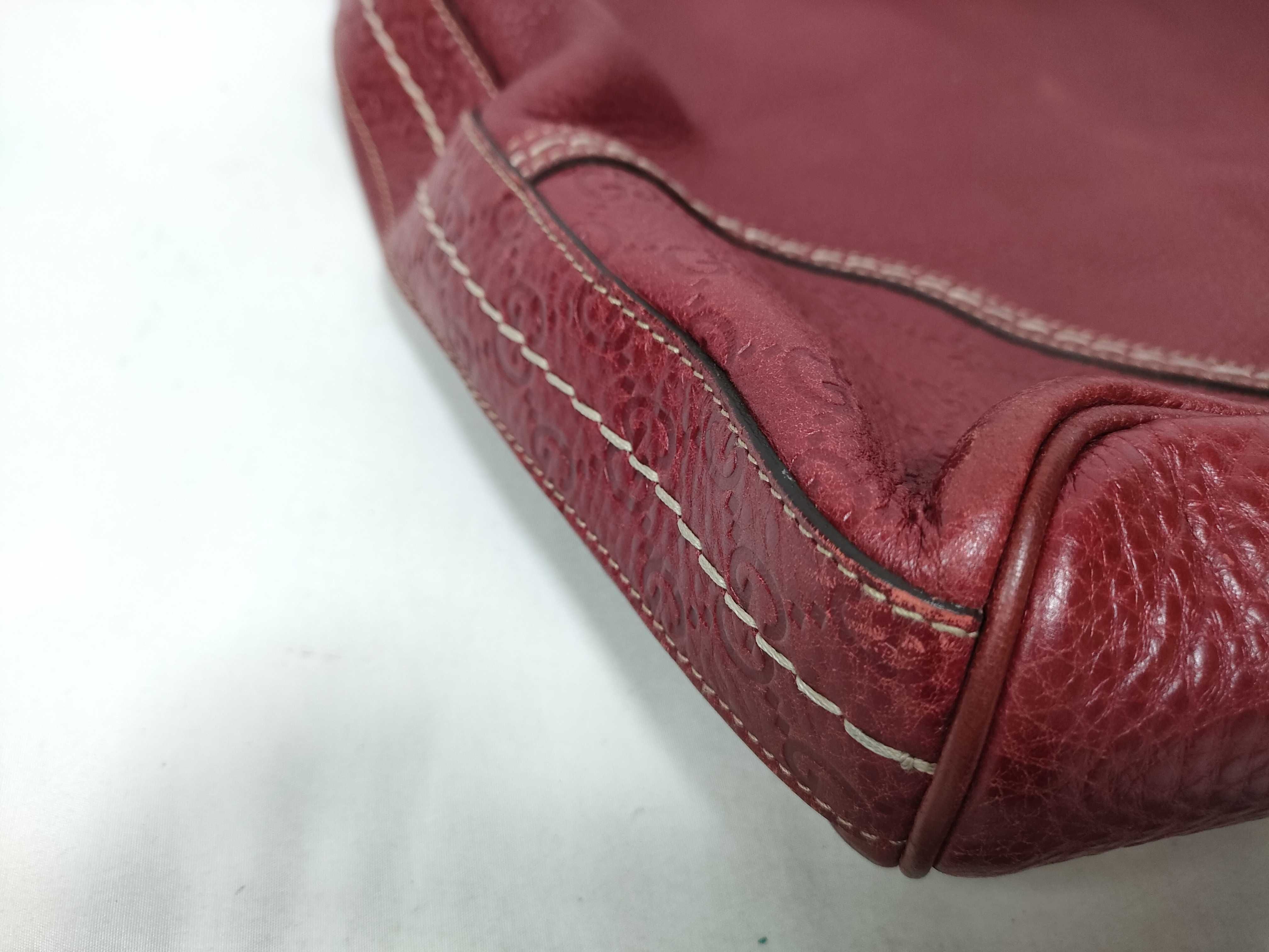 Red Leather Hobo Bag Shoulder Bag — view 5