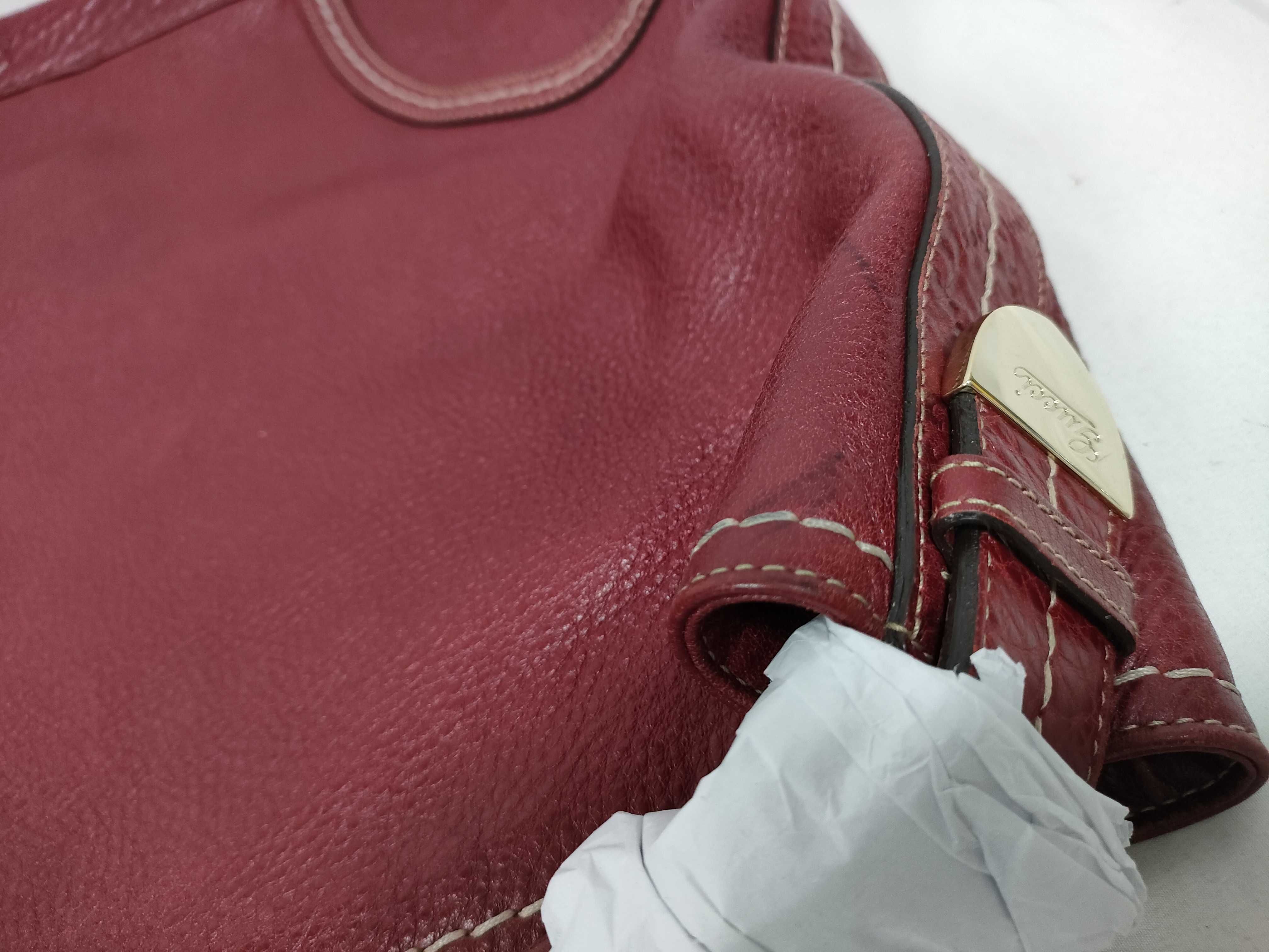 Red Leather Hobo Bag Shoulder Bag — view 7