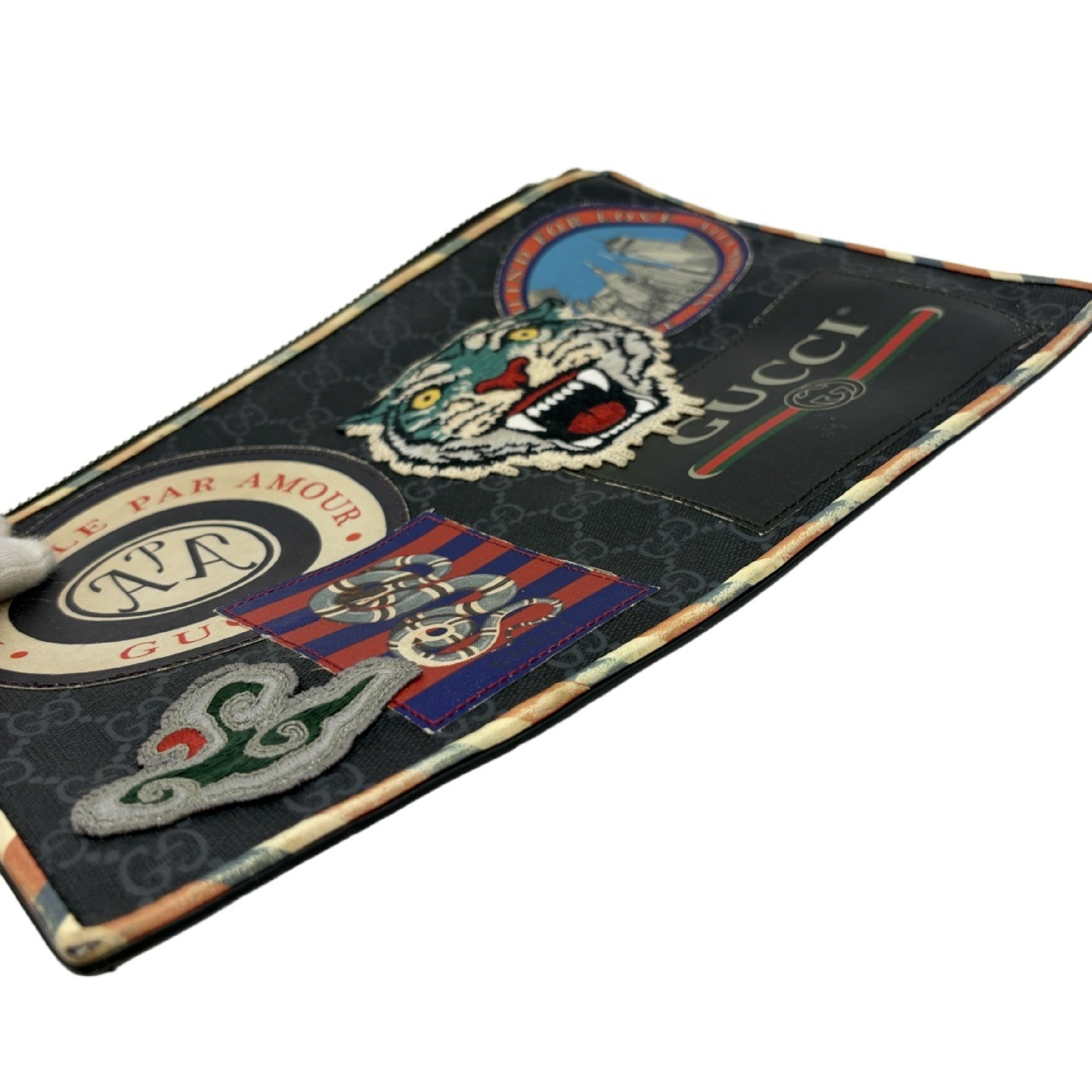 Night Courier GG Supreme Clutch Bag — view 5