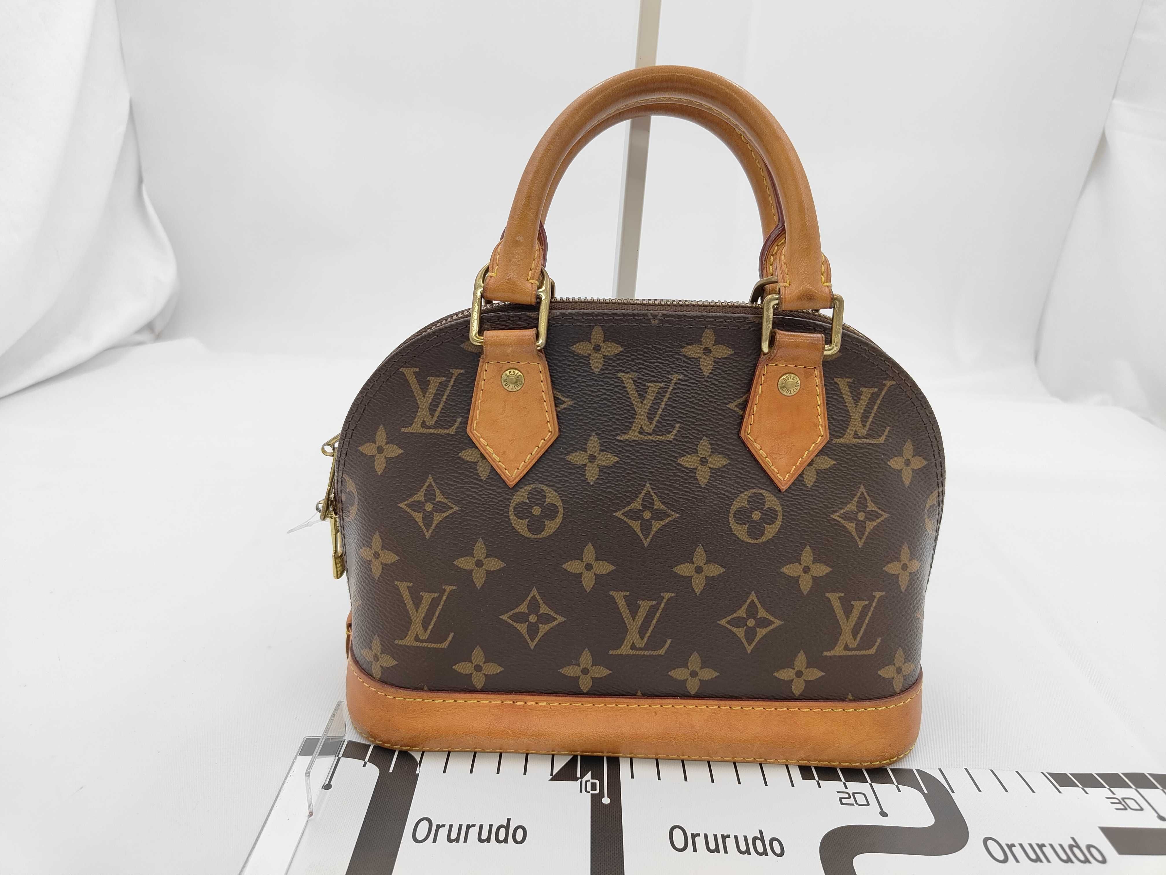 Monogram Alma BB M53152 ML0199 Handbag with Padlock, 2 Keys, and Clochette — view 2