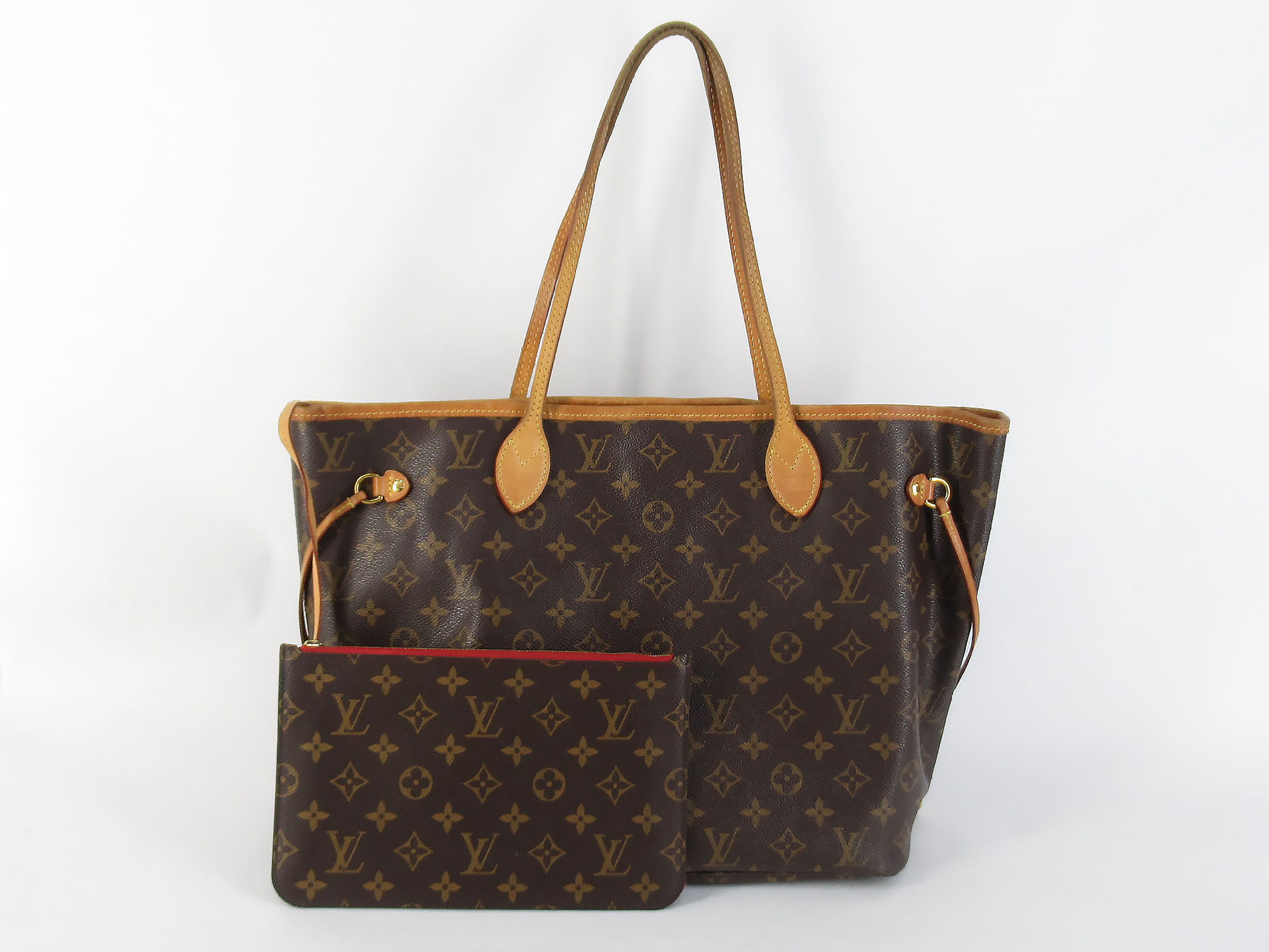 Monogram LV Monogram Neverfull MM M41177 CA0197 Pouch Tote Bag