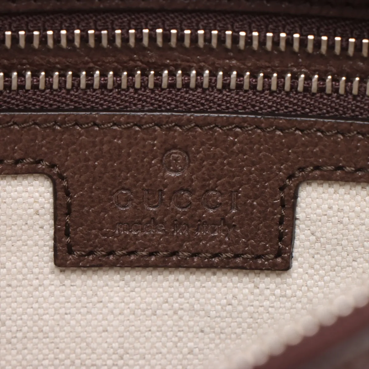 GG Supreme Attache PVC x Leather 2WAY Shoulder Bag Brown 702823 — view 9