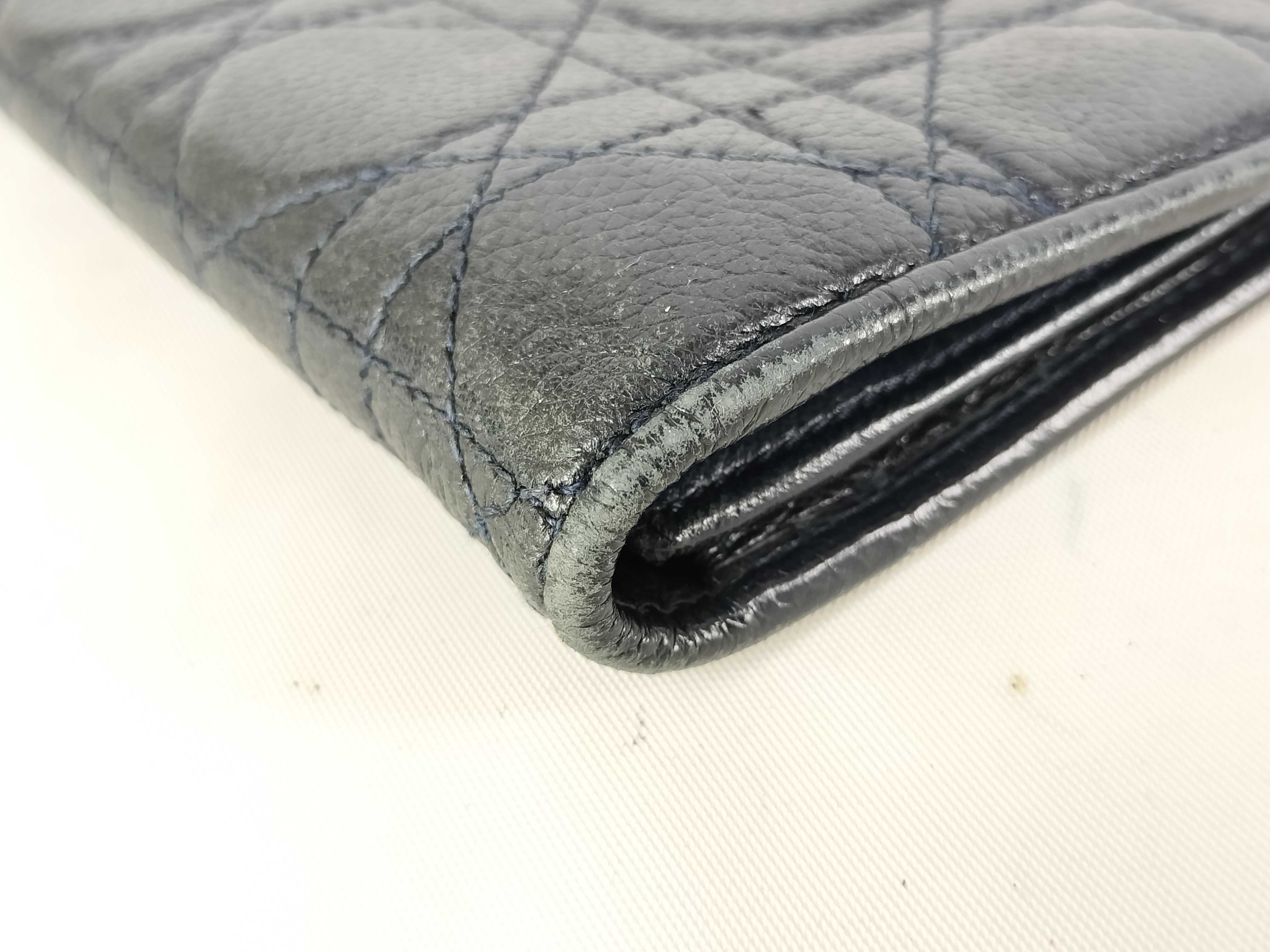 Cannage Long Wallet Leather Wallet — view 2