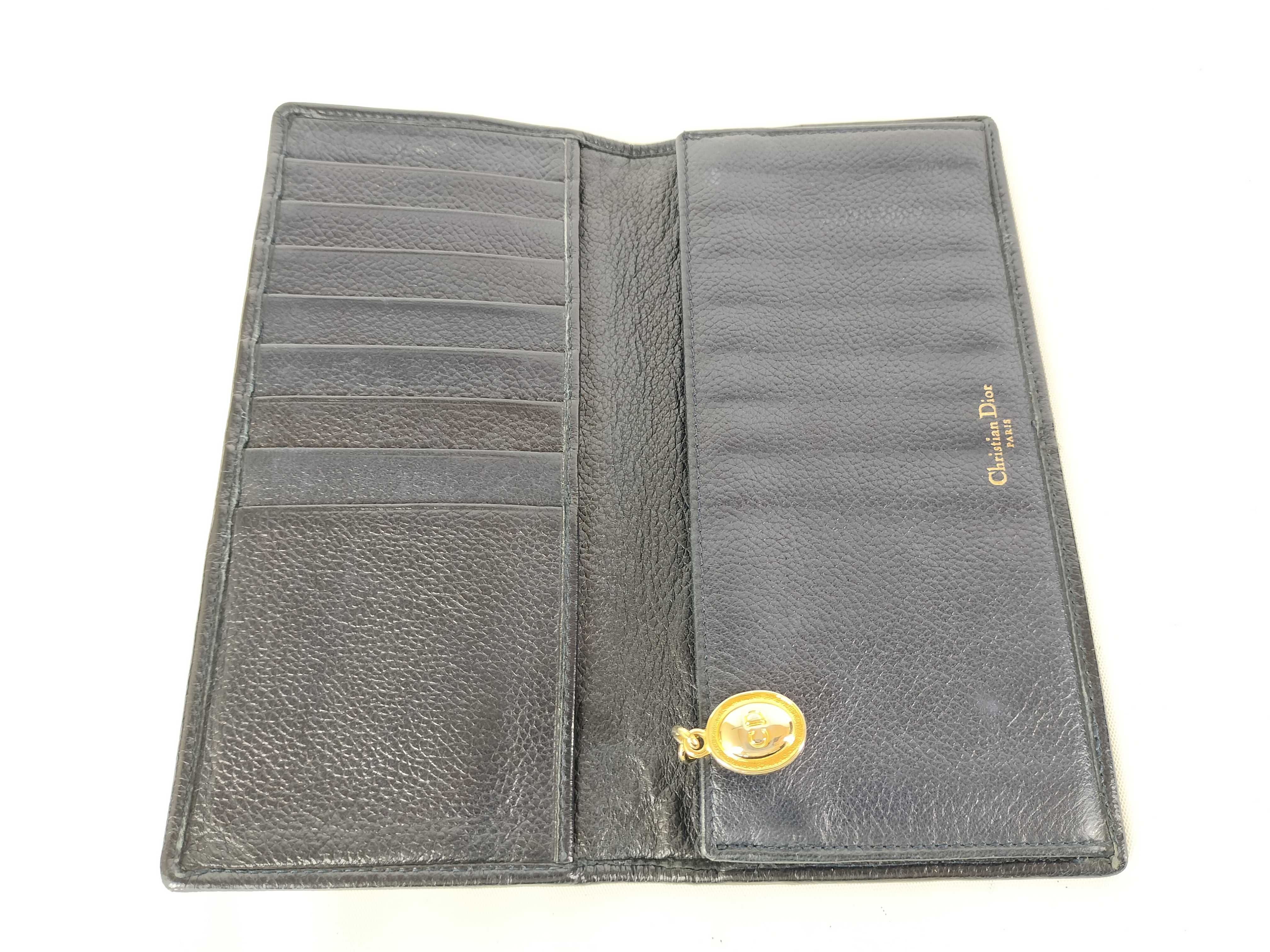 Cannage Long Wallet Leather Wallet — view 3