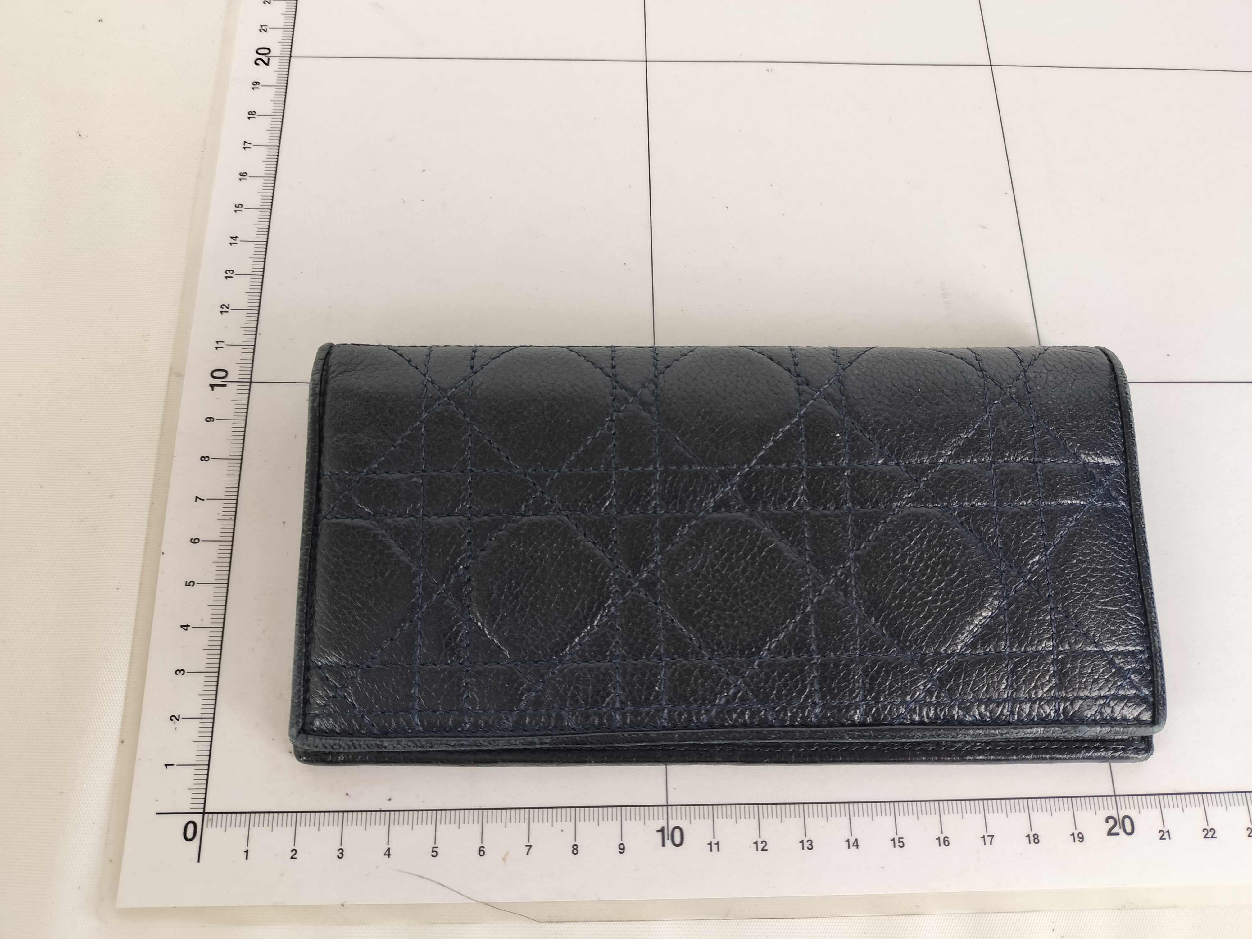 Cannage Long Wallet Leather Wallet — view 10