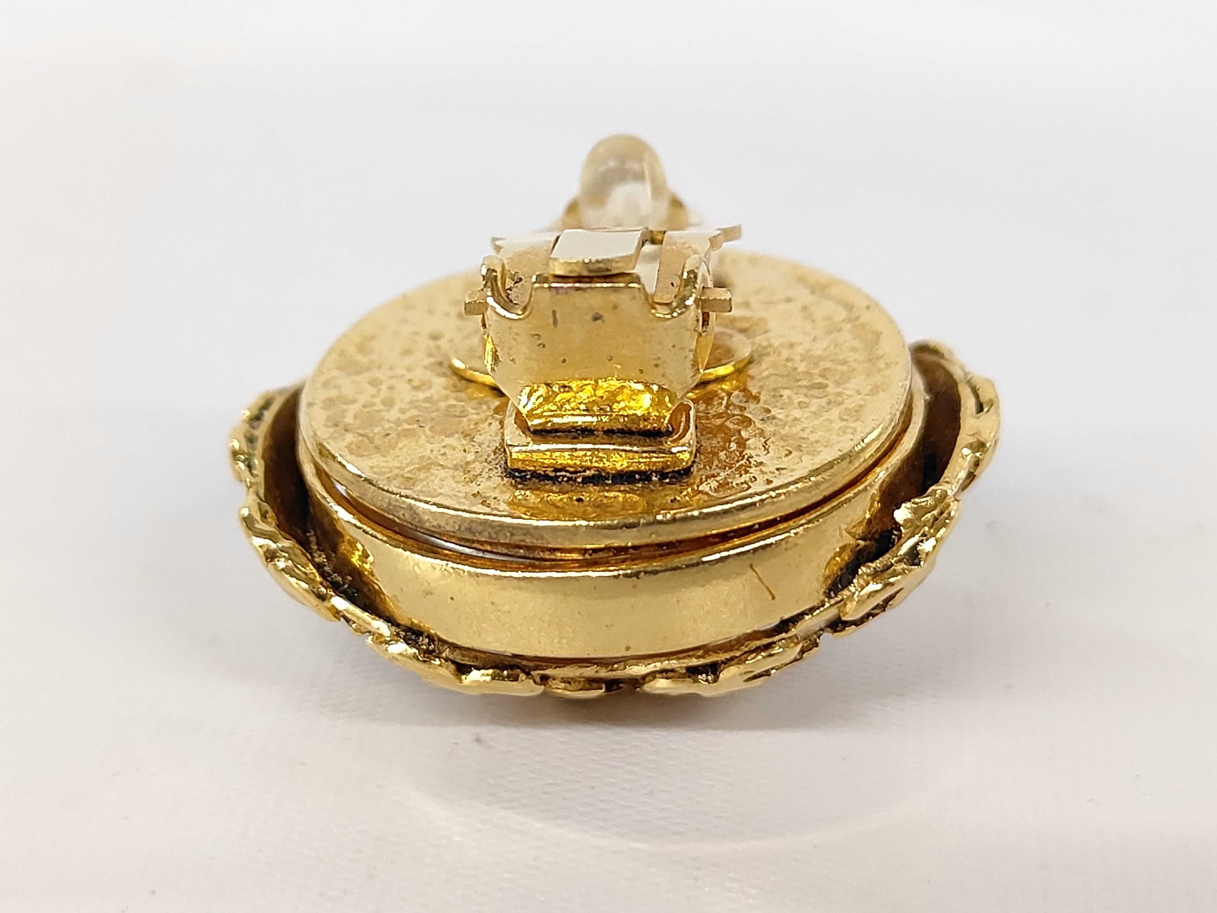 Coco Mark Gold Pearl Earrings — view 7