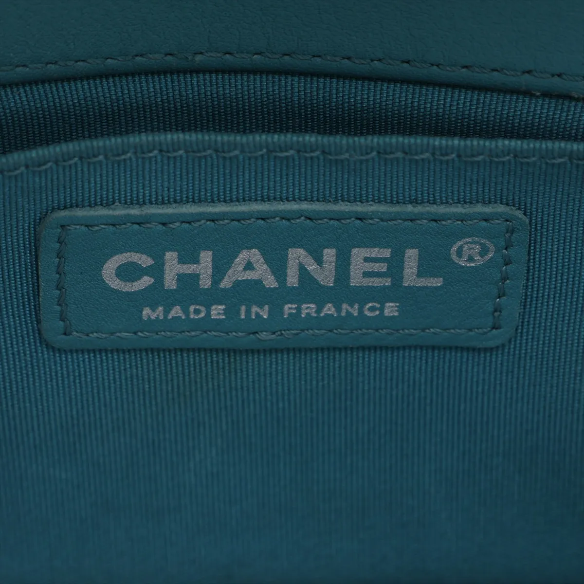 Boy Chanel 20 Small Leather Chain Shoulder Bag, Blue, Silver Hardware, A67085 — view 9