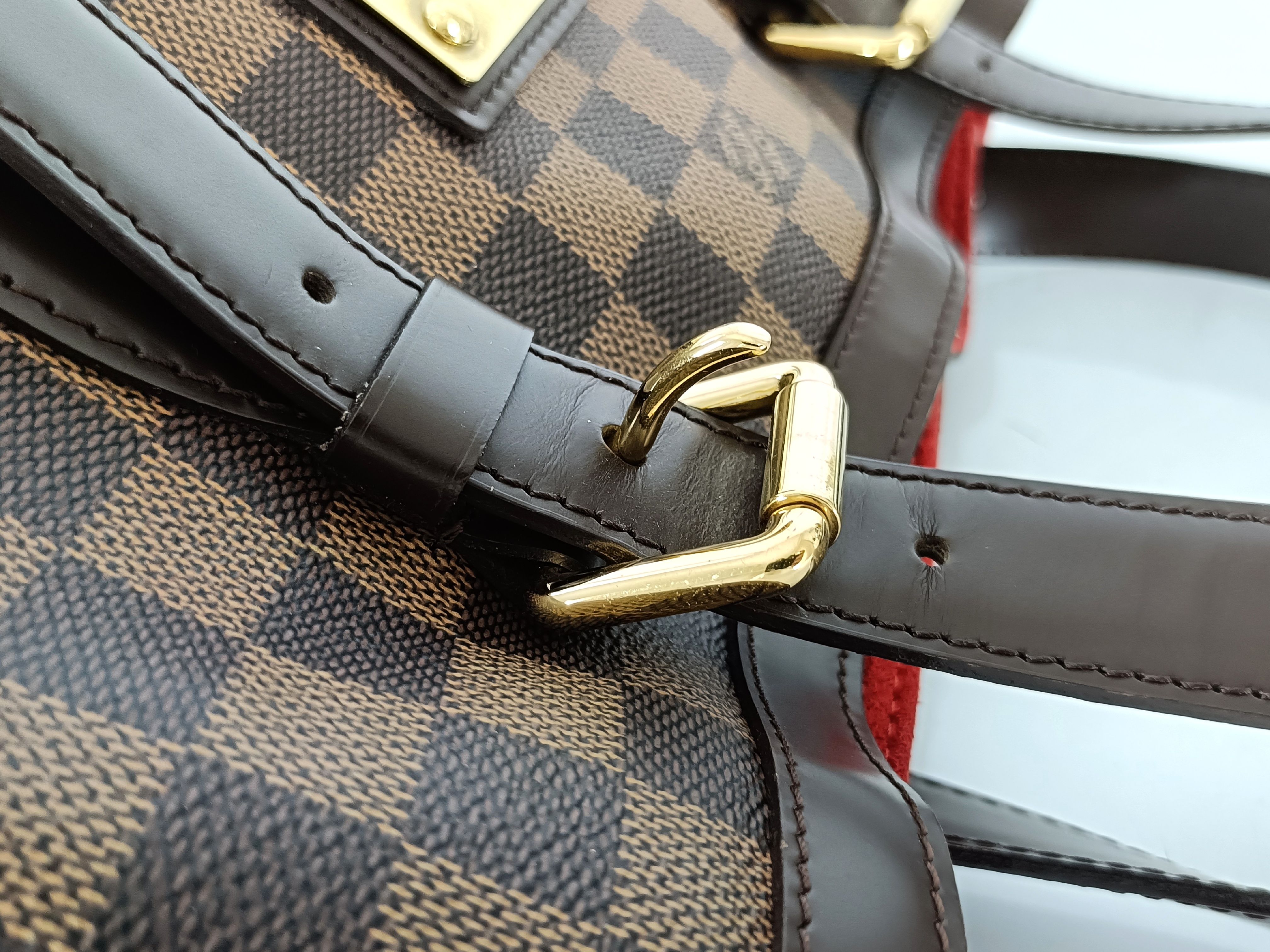 Damier Hampstead MM N51204 TH5017 Brown Handbag — view 5