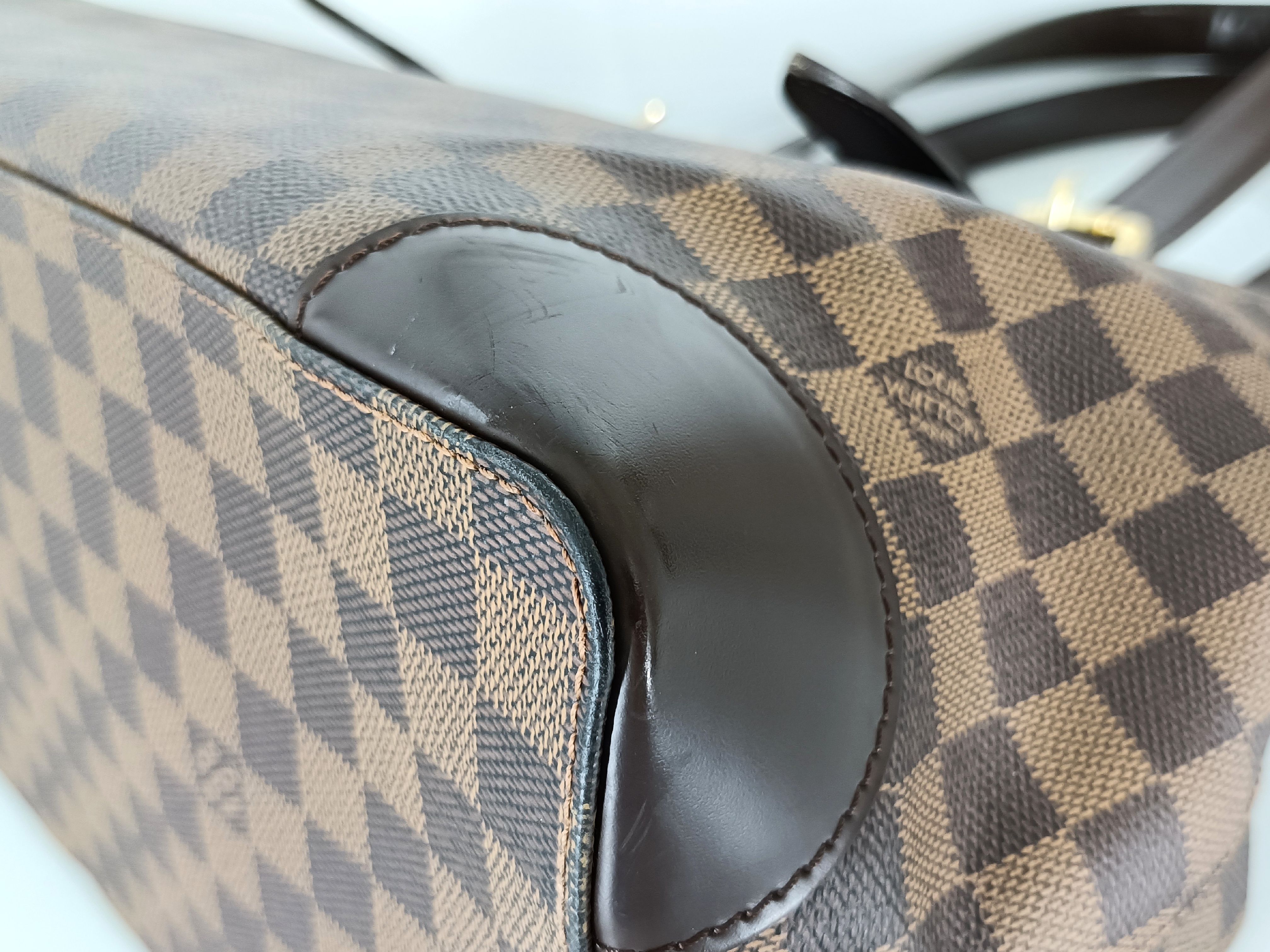 Damier Hampstead MM N51204 TH5017 Brown Handbag — view 6