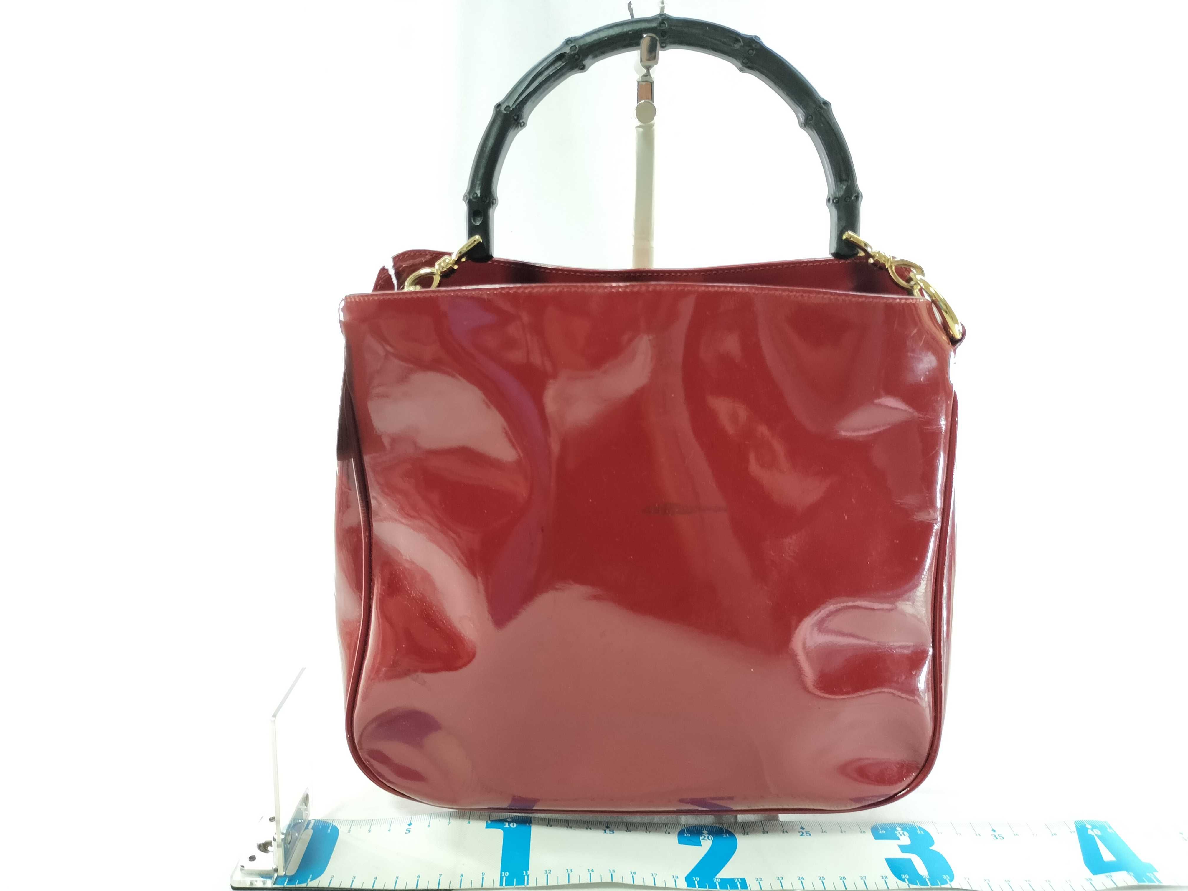 Bamboo Enamel Shoulder Bag 96059 Handbag — view 2