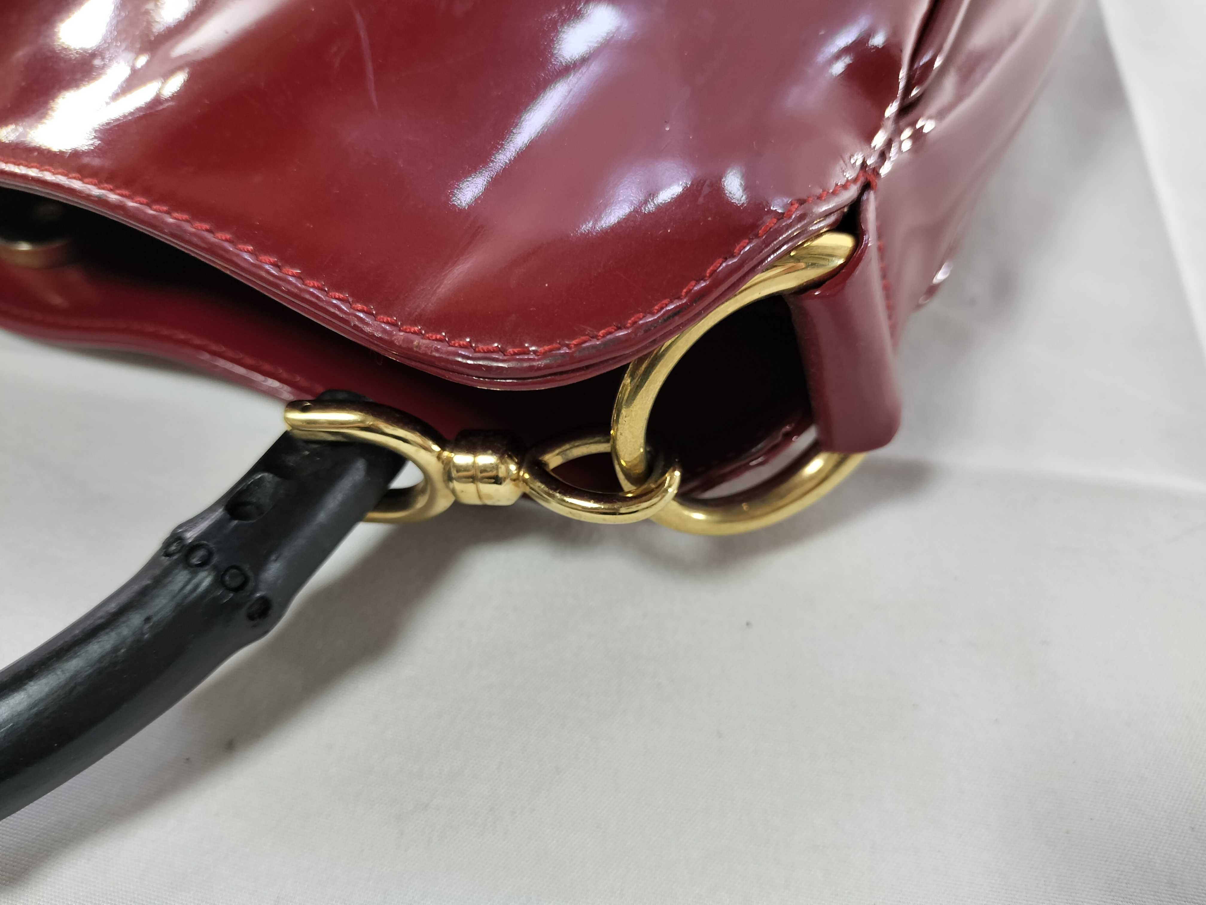 Bamboo Enamel Shoulder Bag 96059 Handbag — view 5