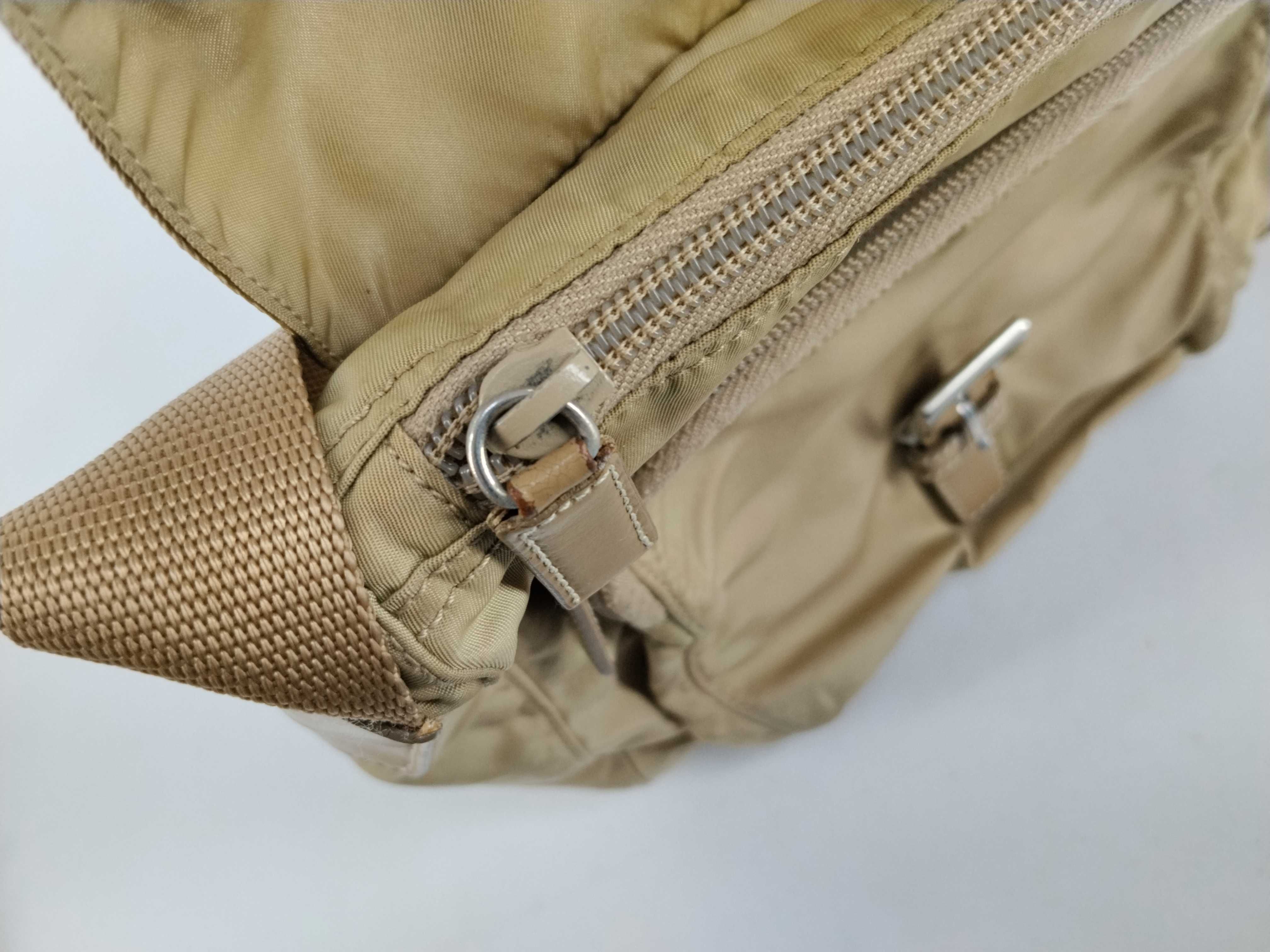 nylon shoulder bag, beige nylon shoulder bag — view 11
