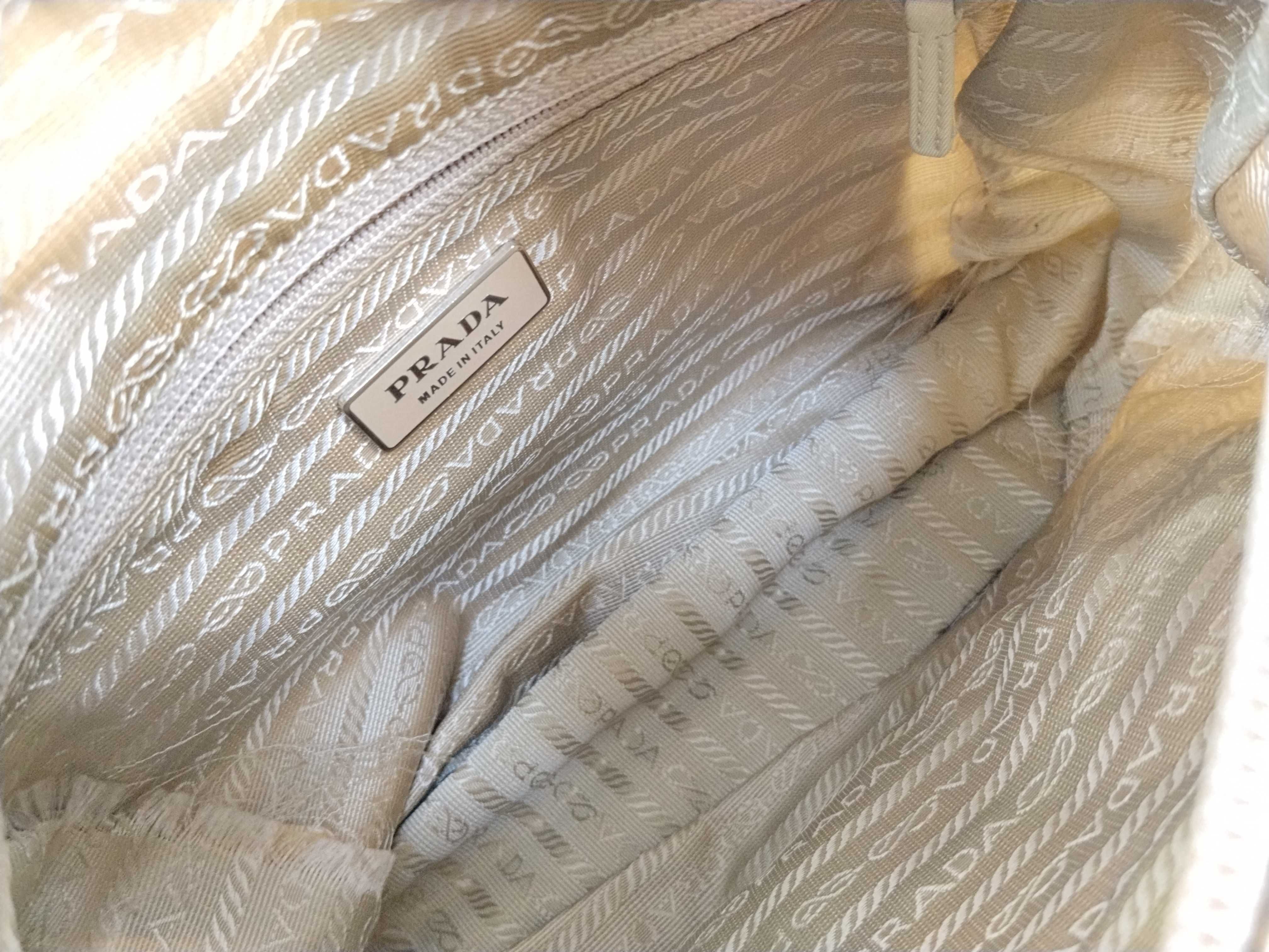 nylon shoulder bag, beige nylon shoulder bag — view 13
