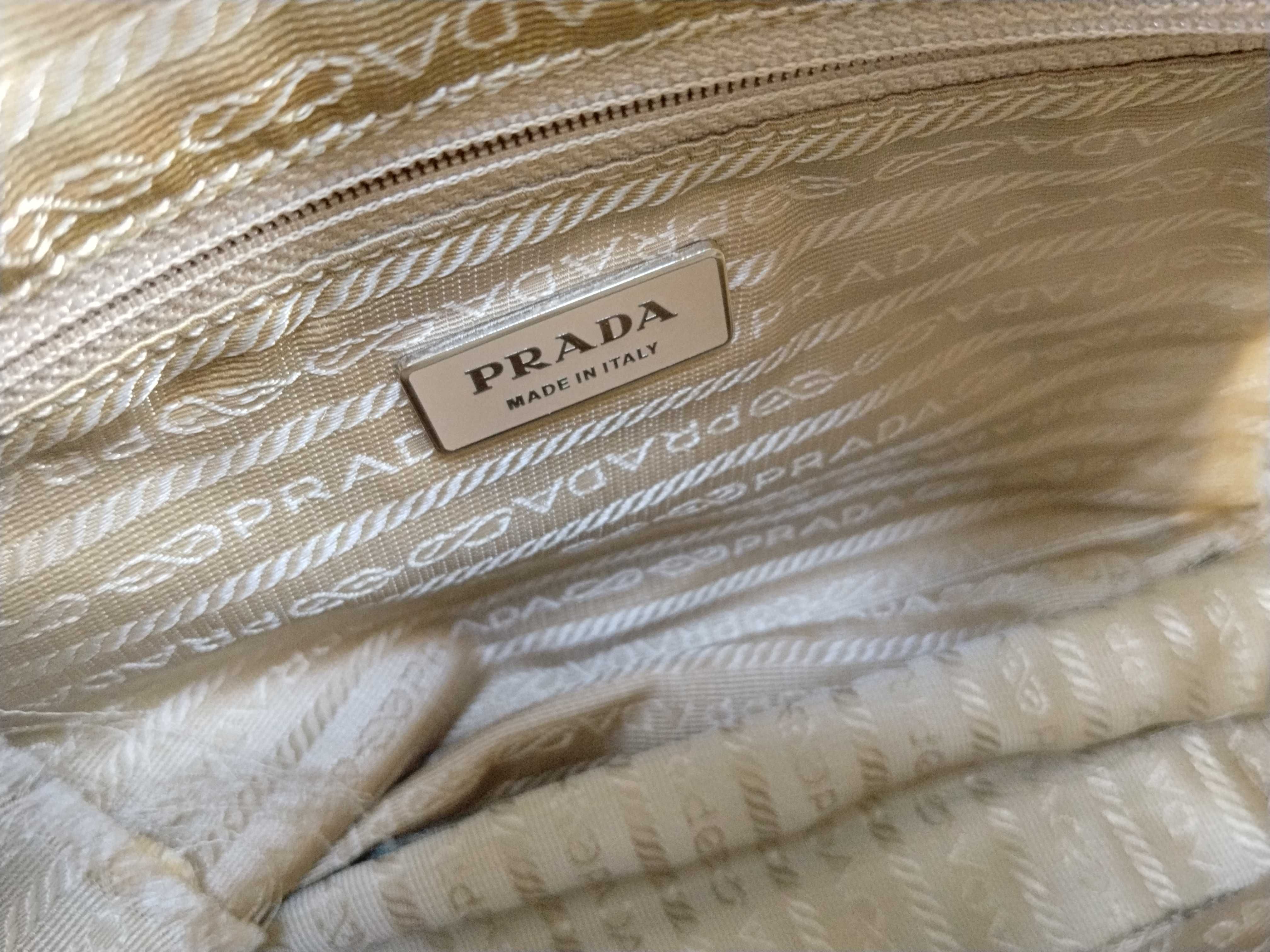 nylon shoulder bag, beige nylon shoulder bag — view 14