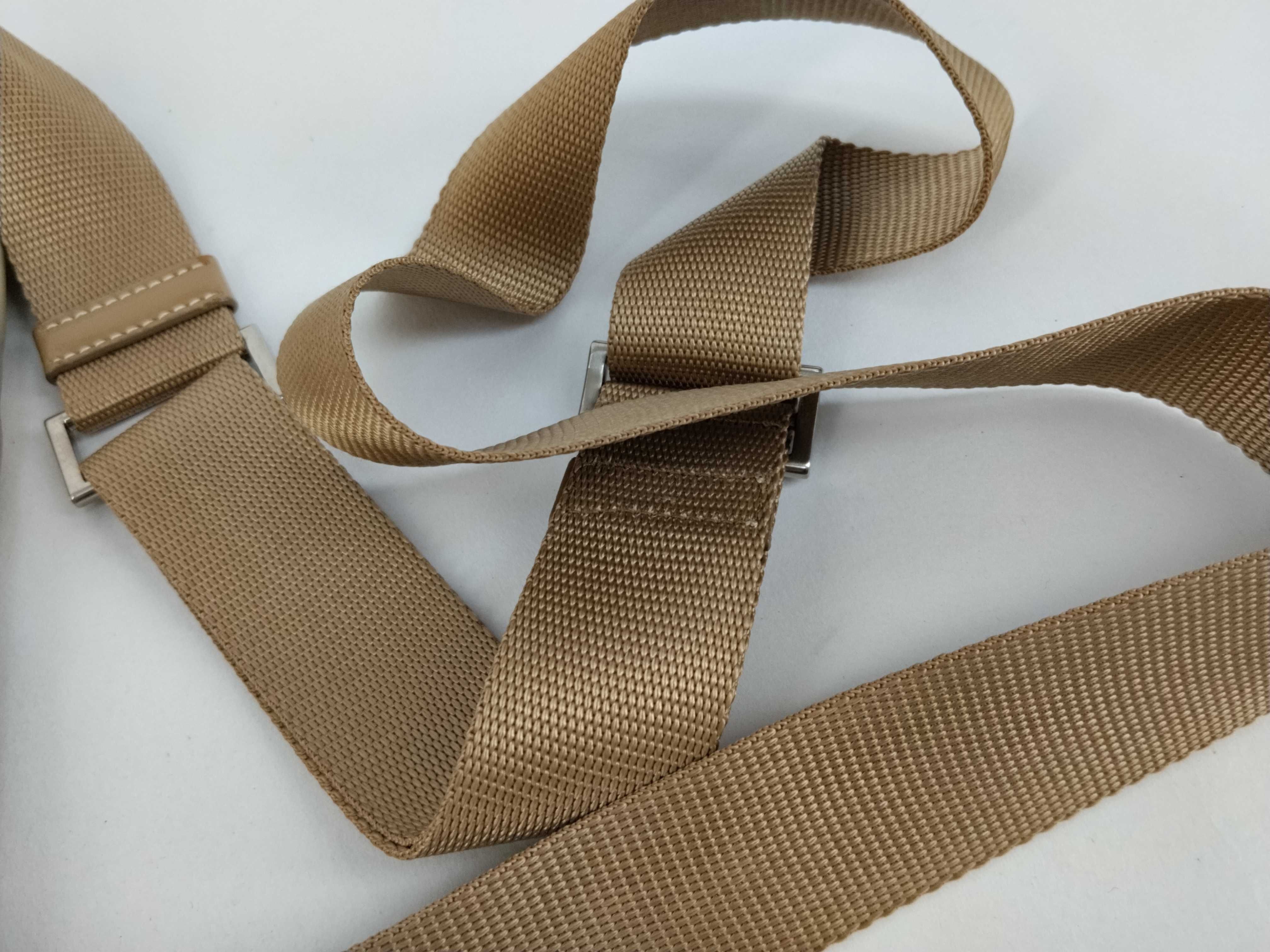 nylon shoulder bag, beige nylon shoulder bag — view 4