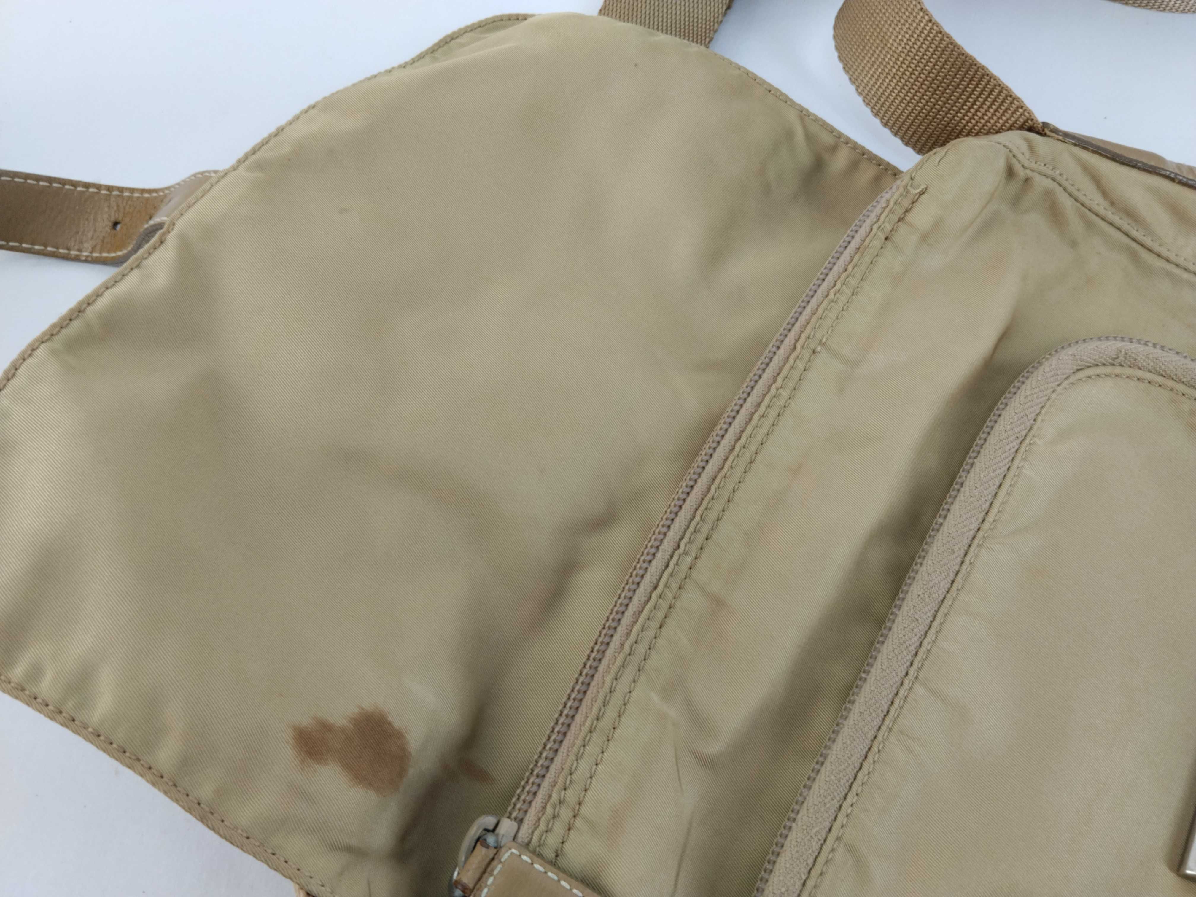nylon shoulder bag, beige nylon shoulder bag — view 10