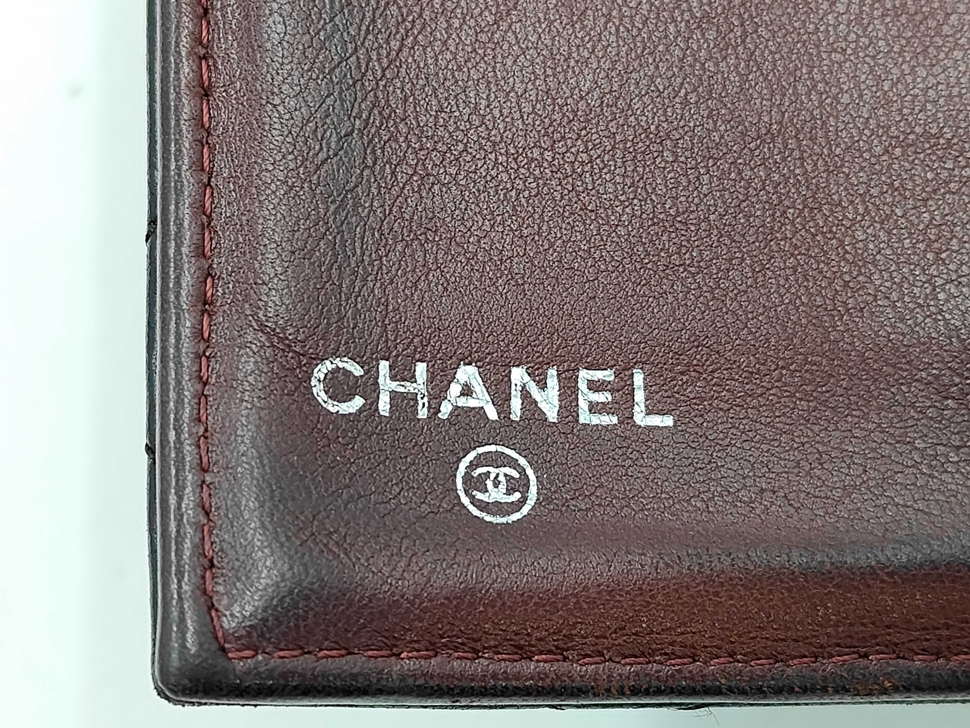 Coco Mark Matelassé Lambskin Tri-fold Wallet (with original seal) — view 15