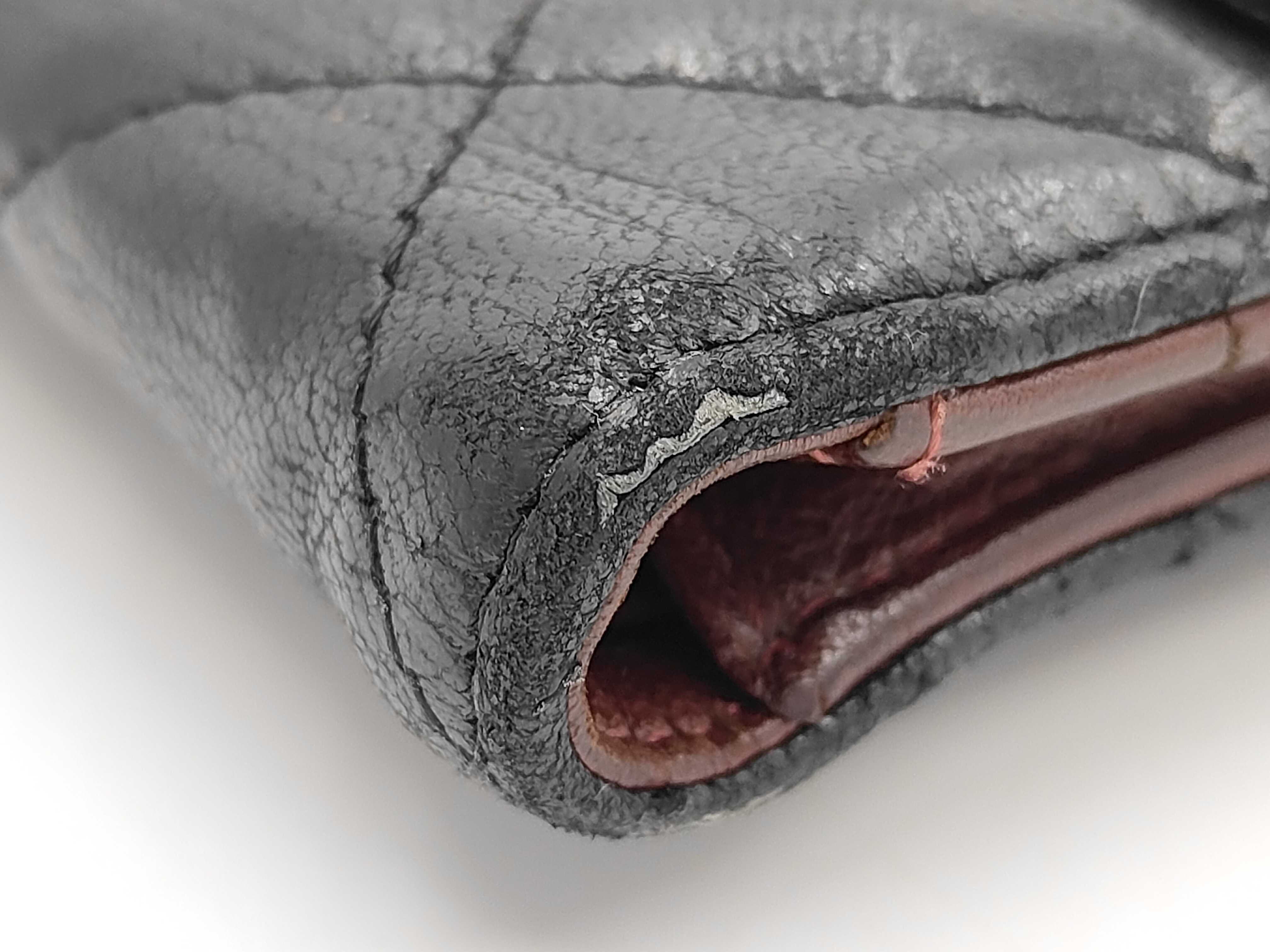 Coco Mark Matelassé Lambskin Tri-fold Wallet (with original seal) — view 5