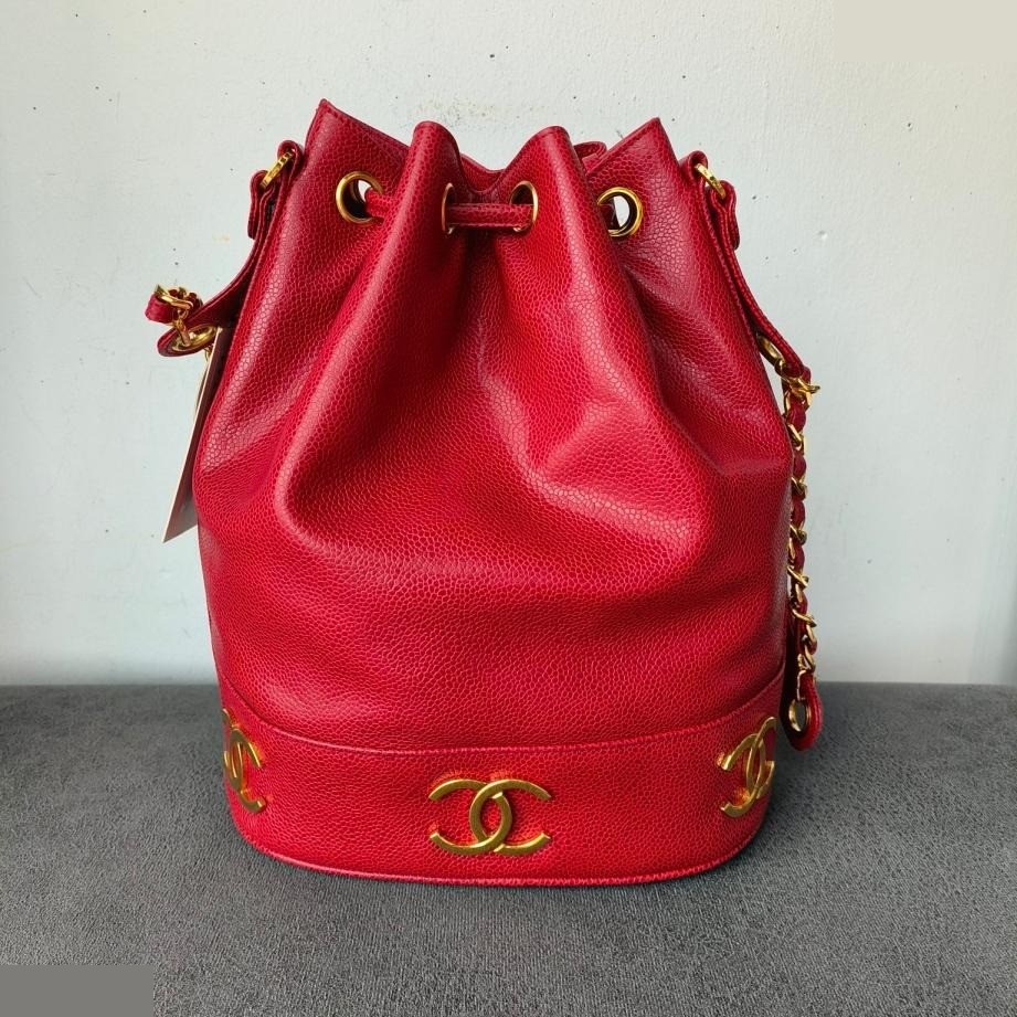 Triple CC Drawstring Bucket Bag — view 2