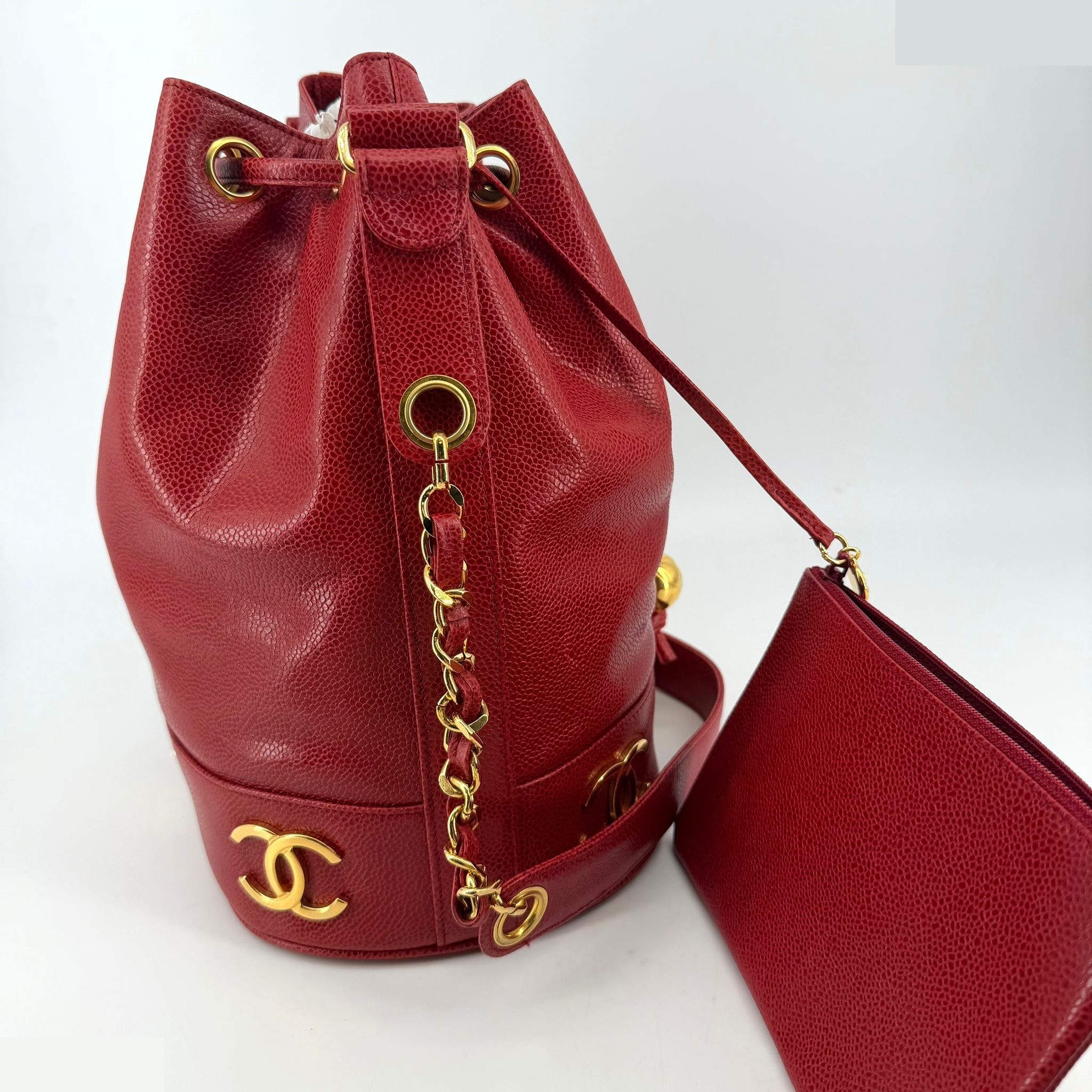 Triple CC Drawstring Bucket Bag — view 3