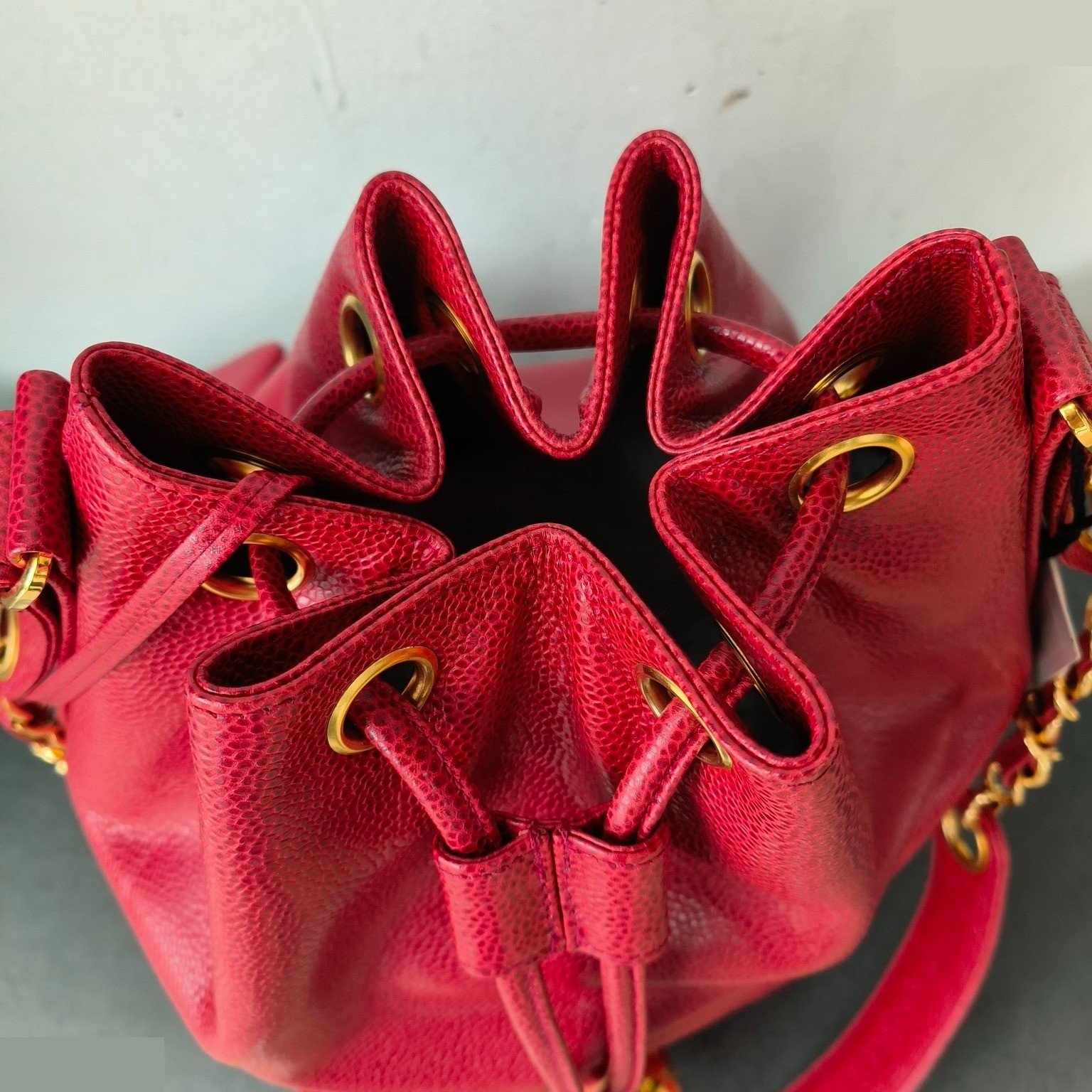 Triple CC Drawstring Bucket Bag — view 7