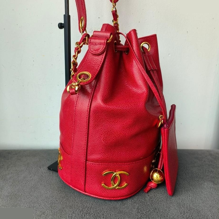 Triple CC Drawstring Bucket Bag — view 9