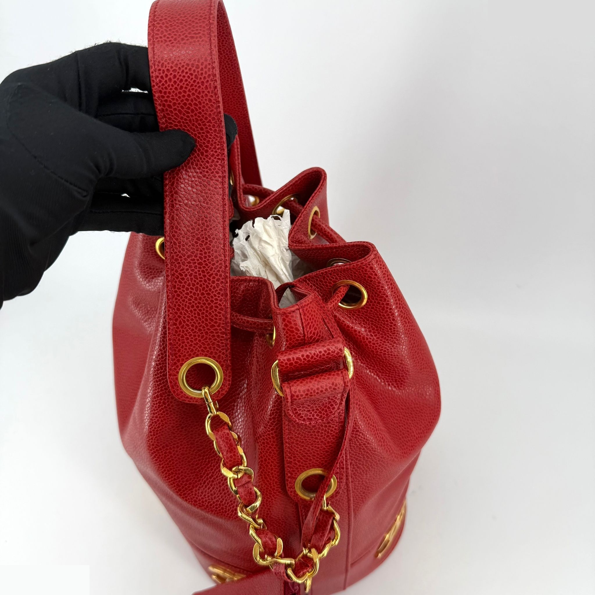 Triple CC Drawstring Bucket Bag — view 10