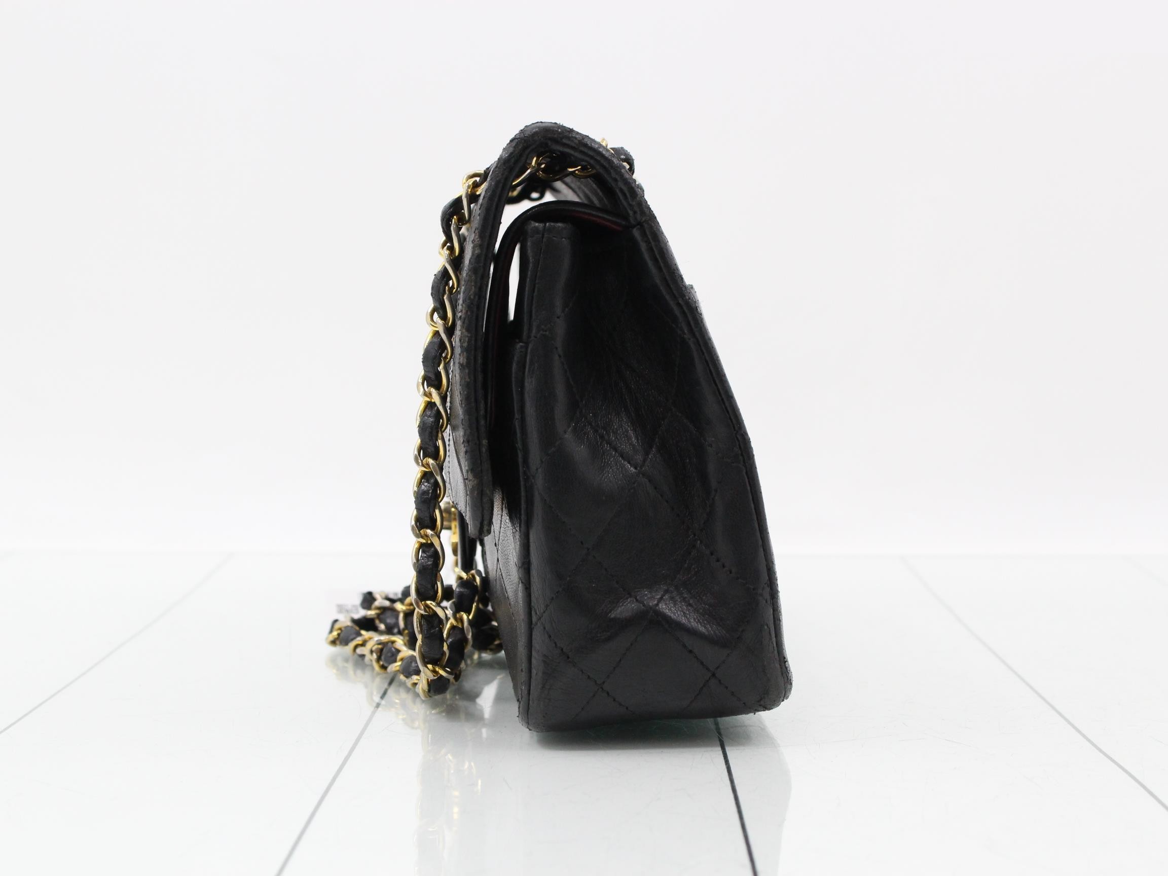 Matelassé Lambskin Chain Shoulder Bag — view 3