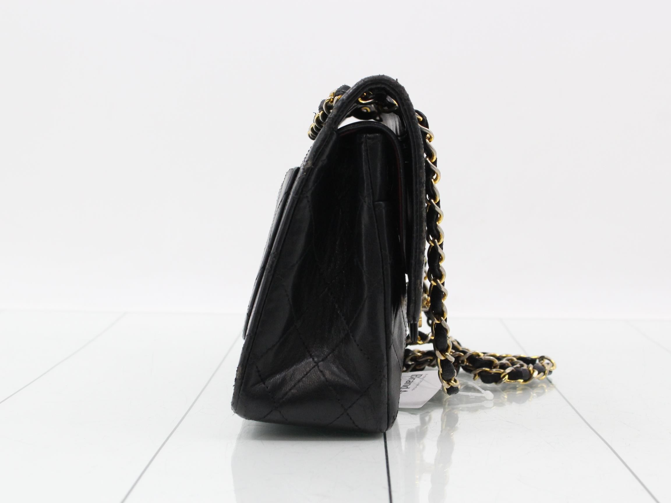 Matelassé Lambskin Chain Shoulder Bag — view 4