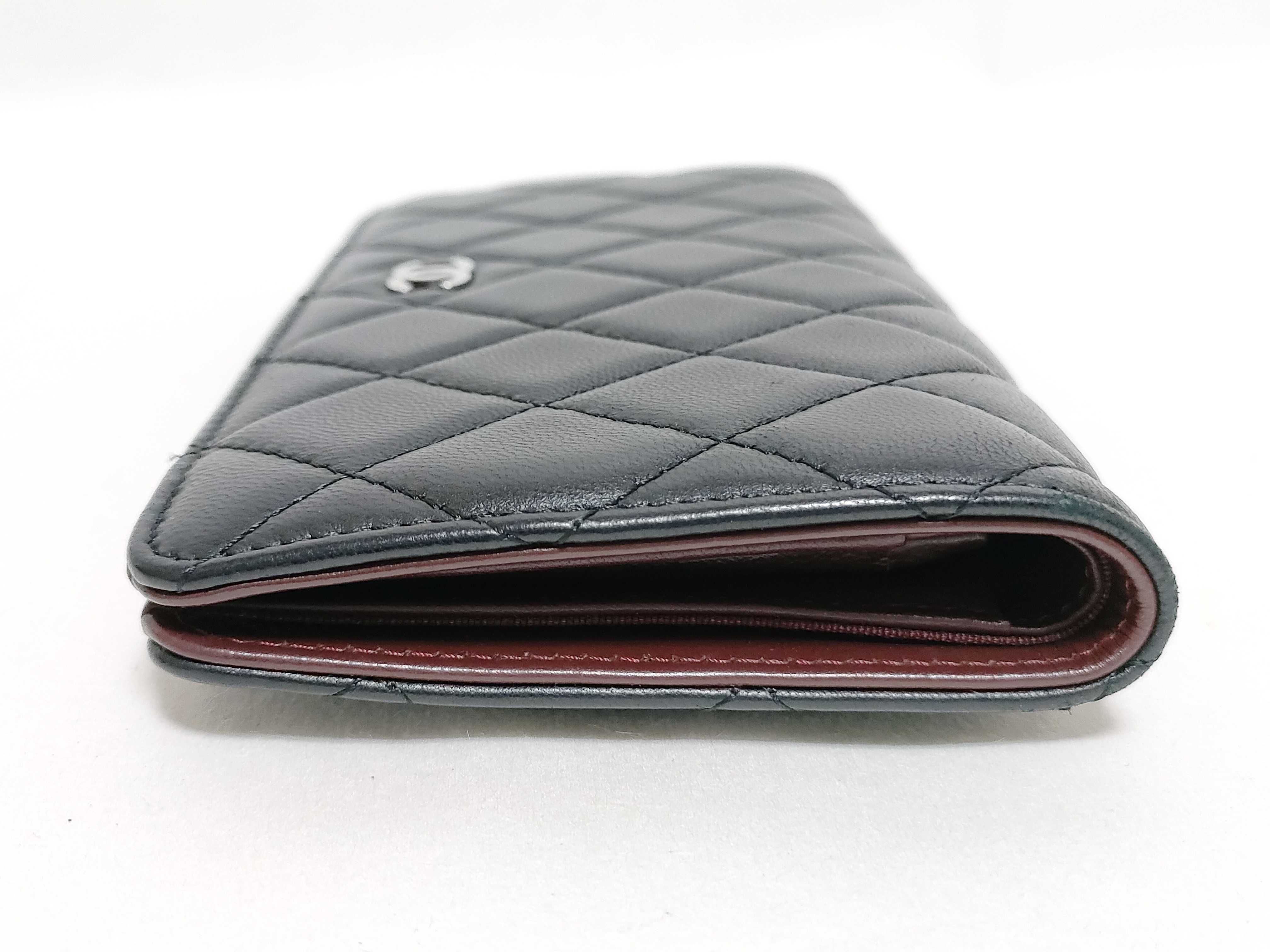 Lambskin Matelassé Long Wallet — view 3