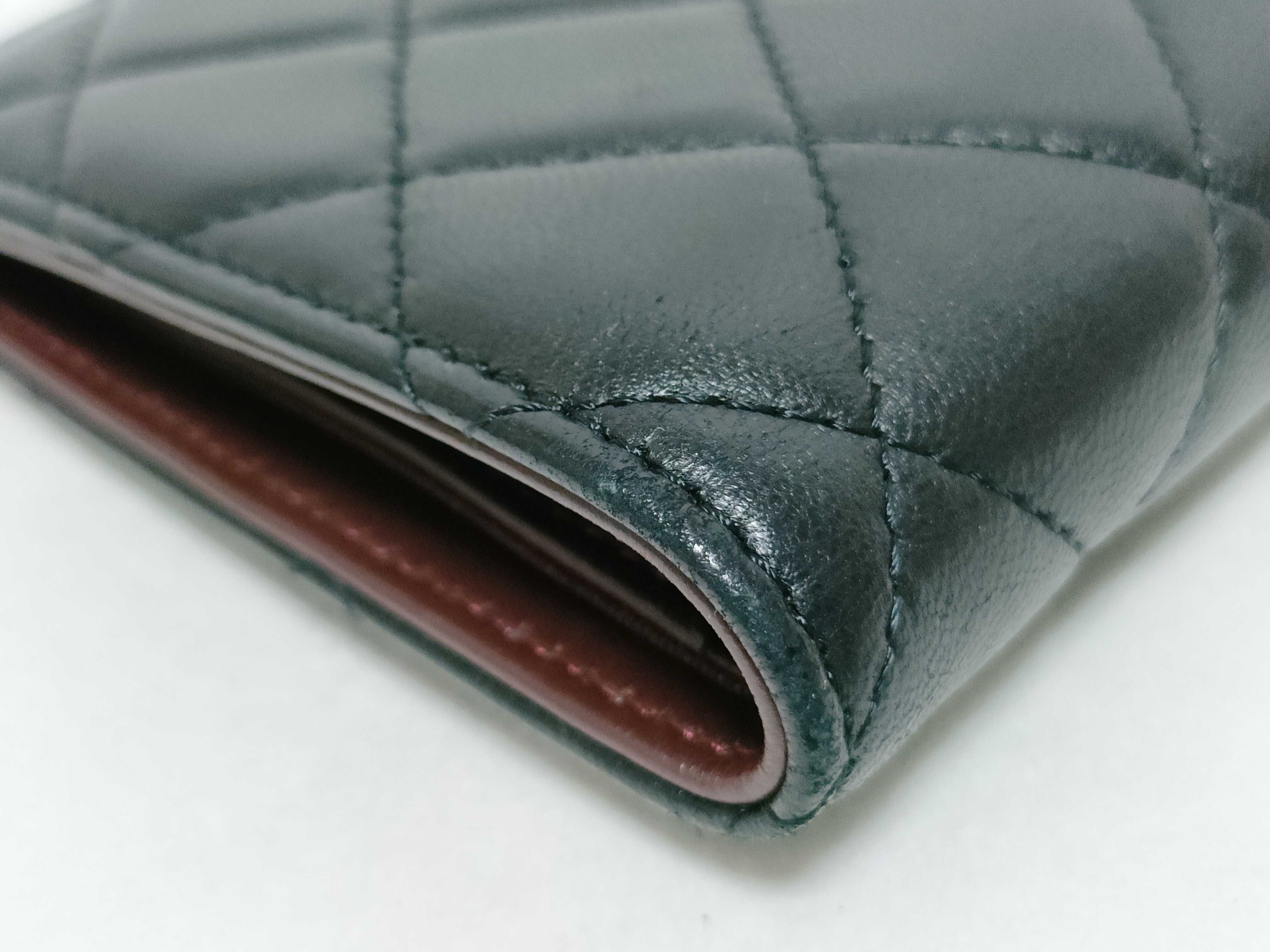 Lambskin Matelassé Long Wallet — view 4