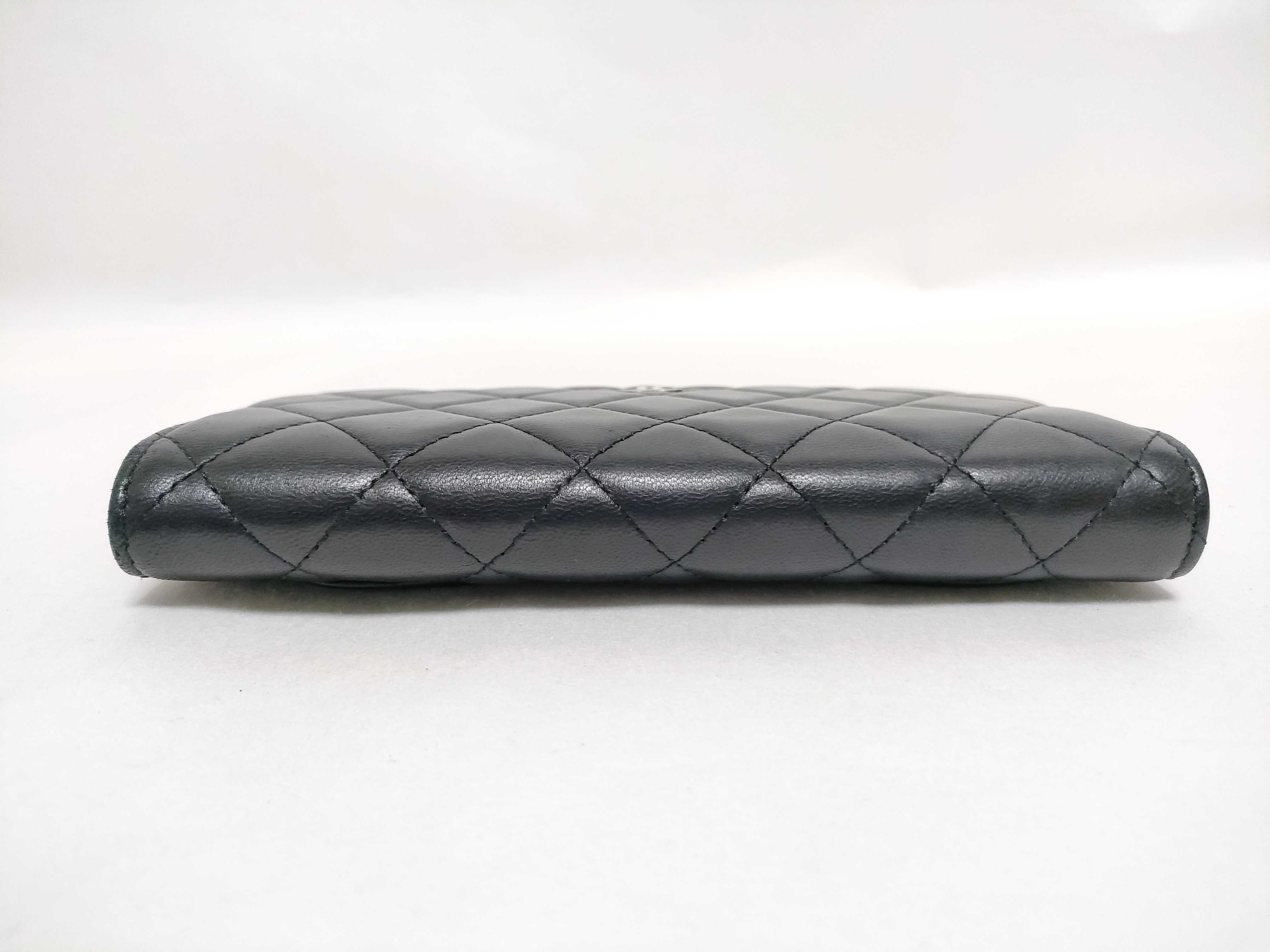 Lambskin Matelassé Long Wallet — view 6