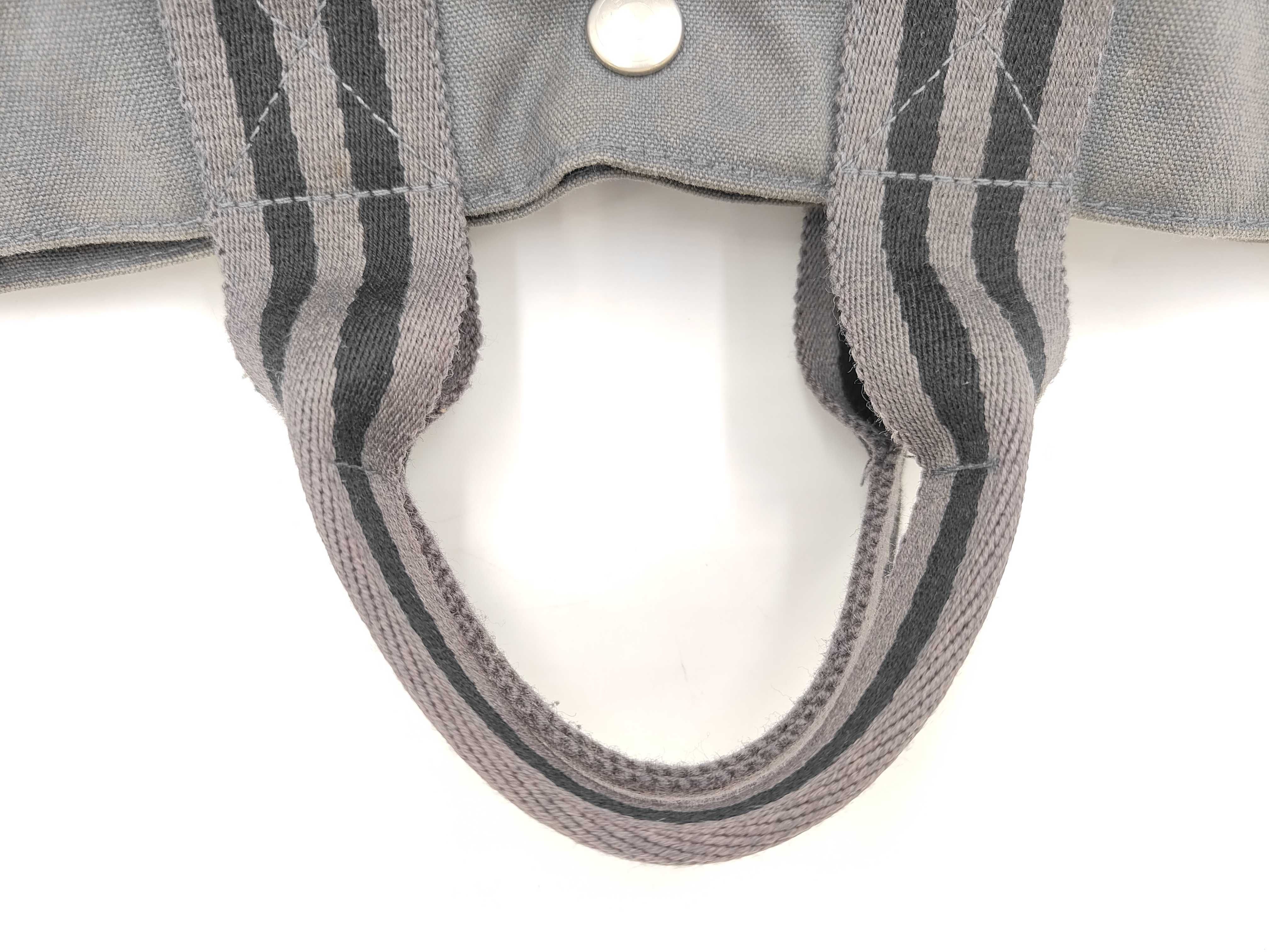 Fool Toe PM Tote Bag Canvas Gray Handbag — view 3