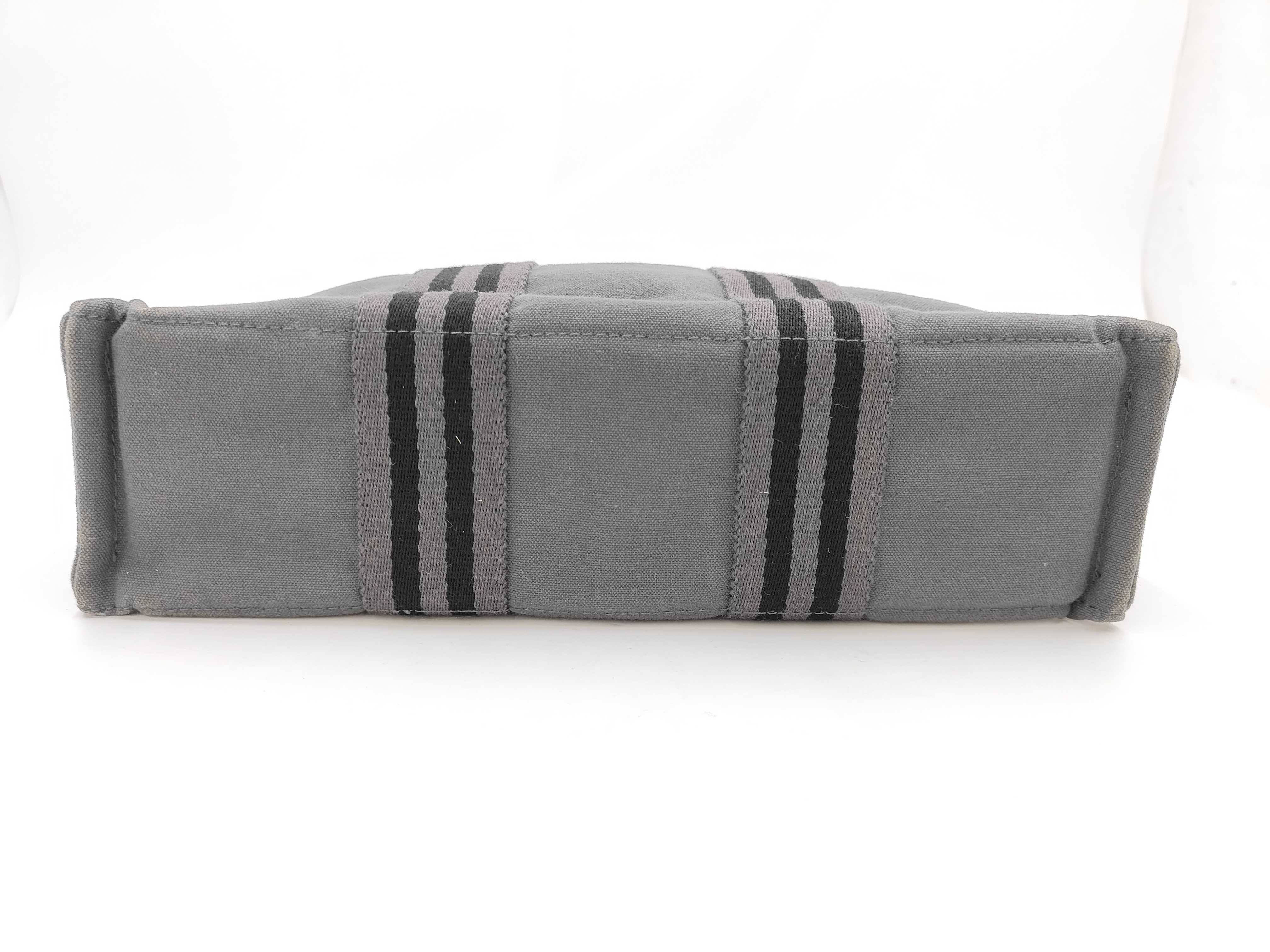 Fool Toe PM Tote Bag Canvas Gray Handbag — view 6