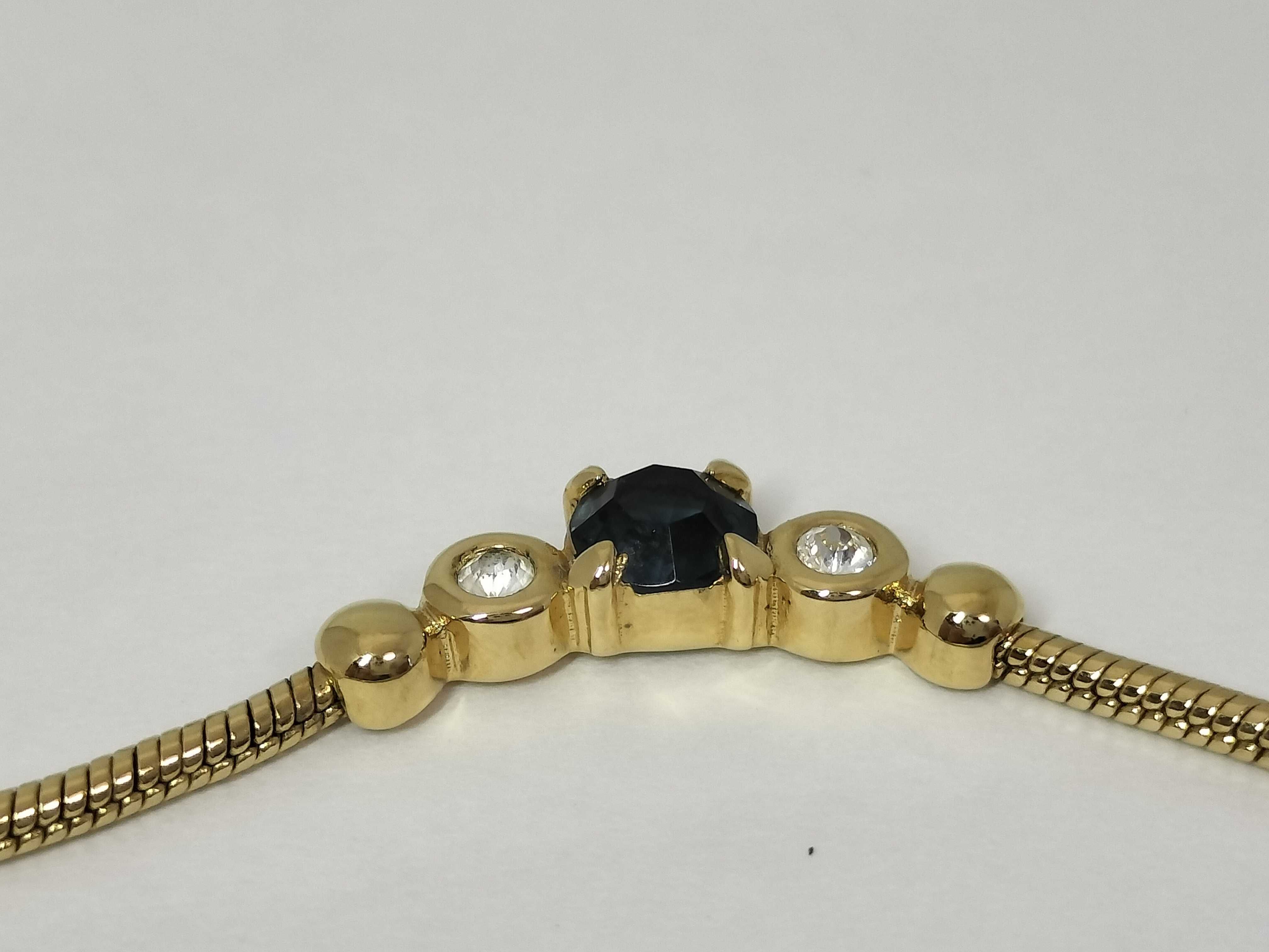 colored stone rhinestone necklace — view 10