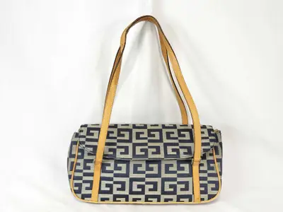 4G Logo Canvas x Leather Handbag Shoulder Bag
