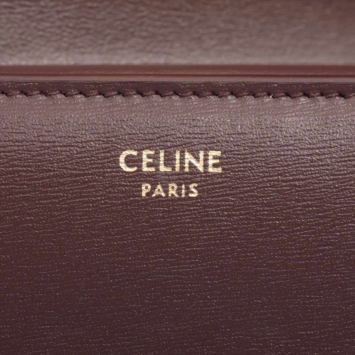 Triomphe Small Flap Wallet Leather Compact Wallet Brown — view 8