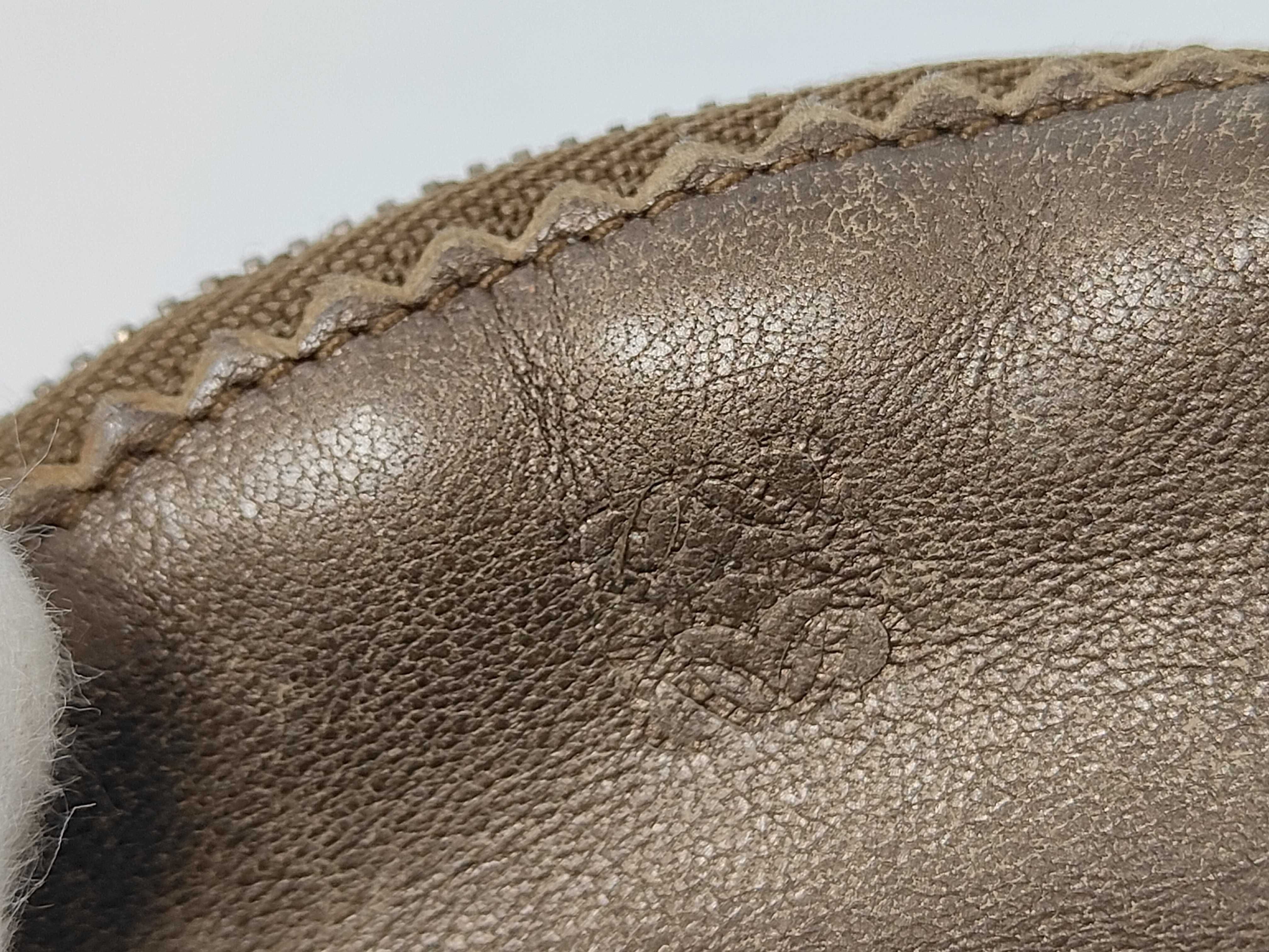 coin case, fringe, Anagram design, leather, brown. — view 10