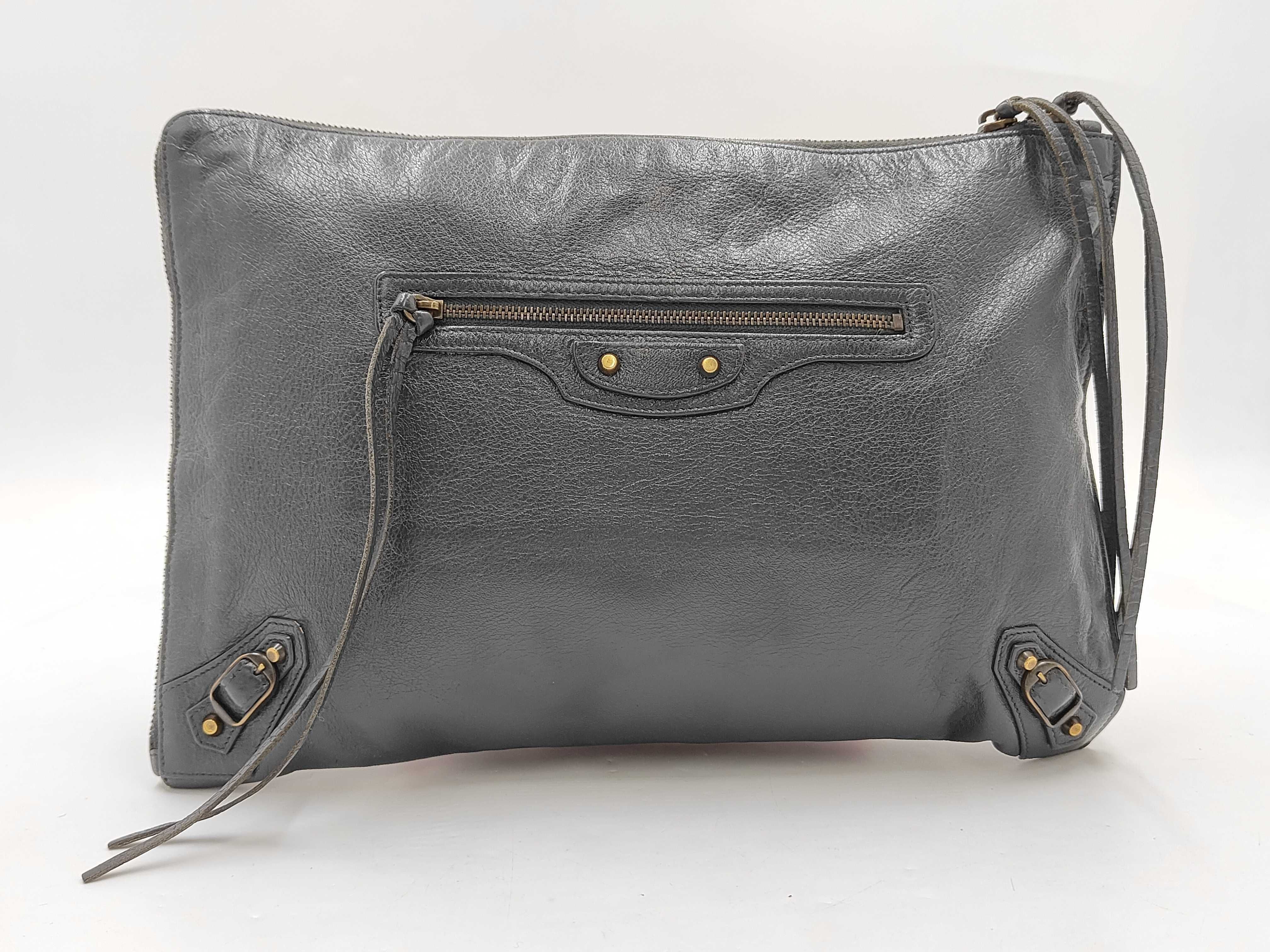 Classic Moto Zip Around Flat Clutch Bag (Second Bag)