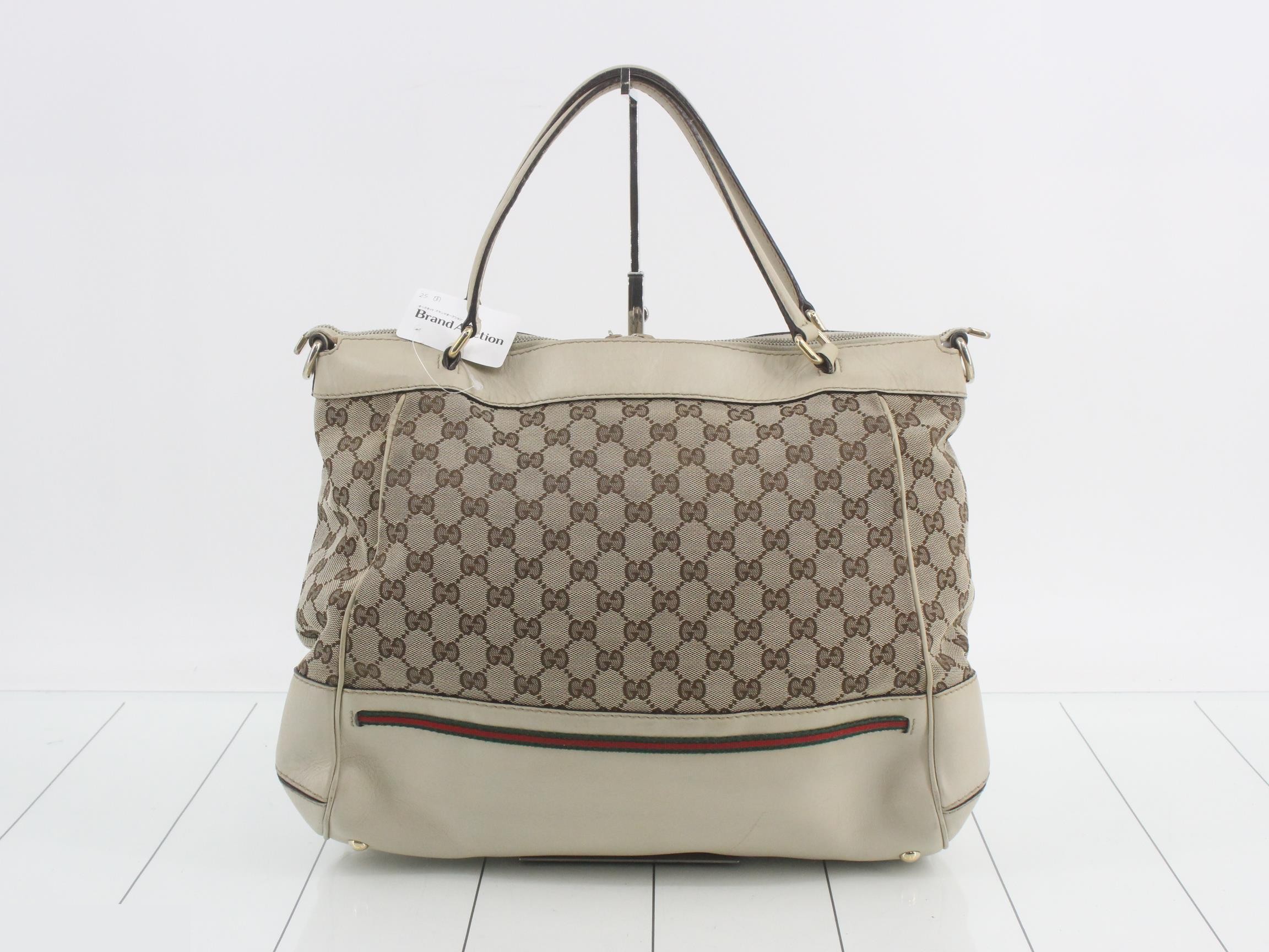 Princy GG Canvas Sherry Line Tote Bag — view 2