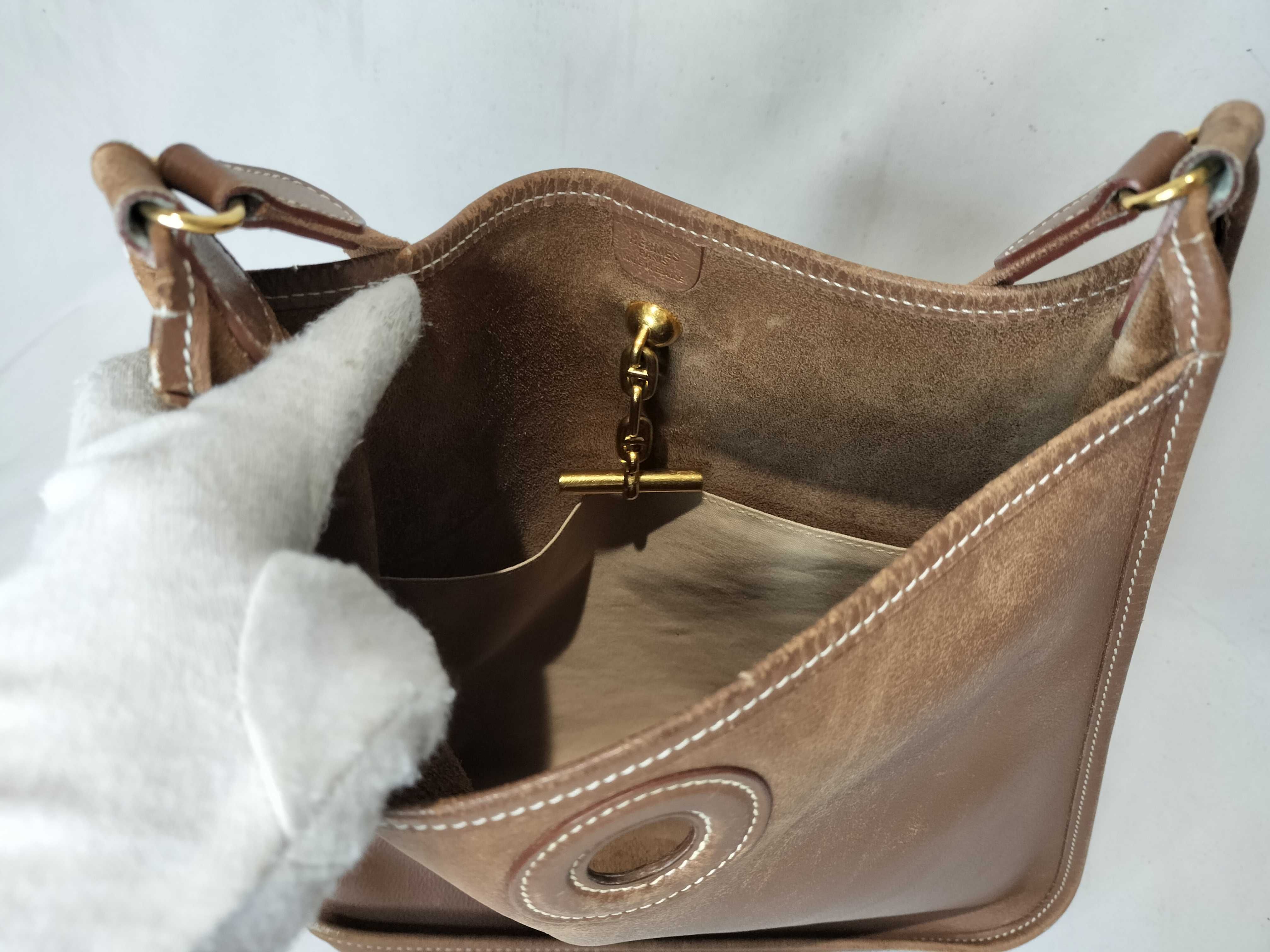 Vespa PM, Veau Epsom leather, gold, gold hardware, B: 1998, shoulder bag — view 9