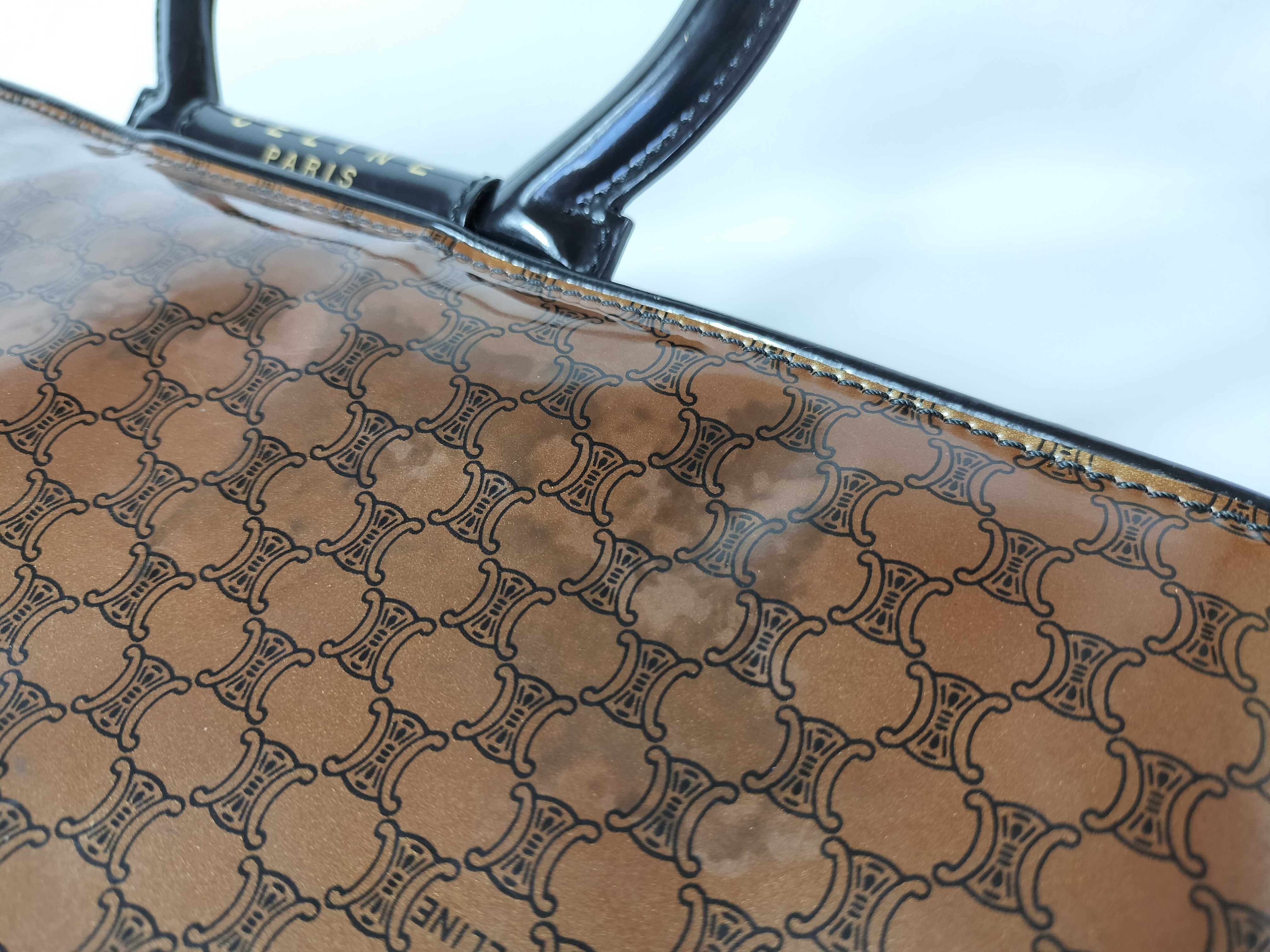 Macadam pattern vinyl handbag — view 12