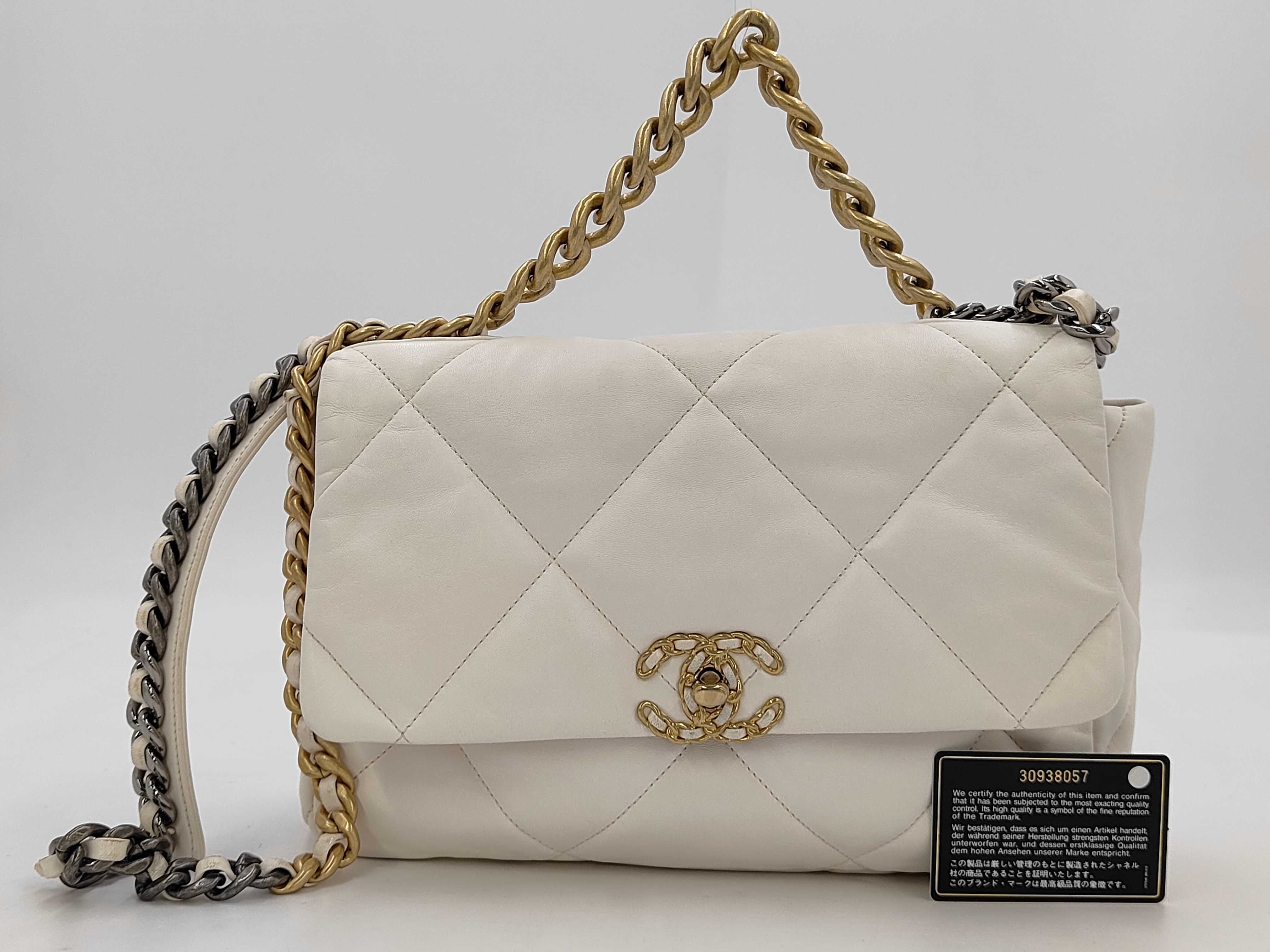 Channel 19 Bag Chain Bag Medium Size Shoulder Bag