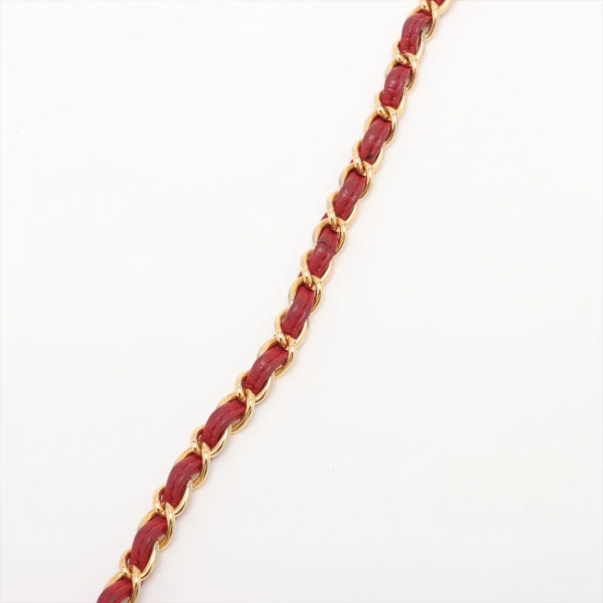 Matelasse Lambskin Chain Shoulder Bag Fringe Red Gold Hardware 0756459 Series 0 — view 13