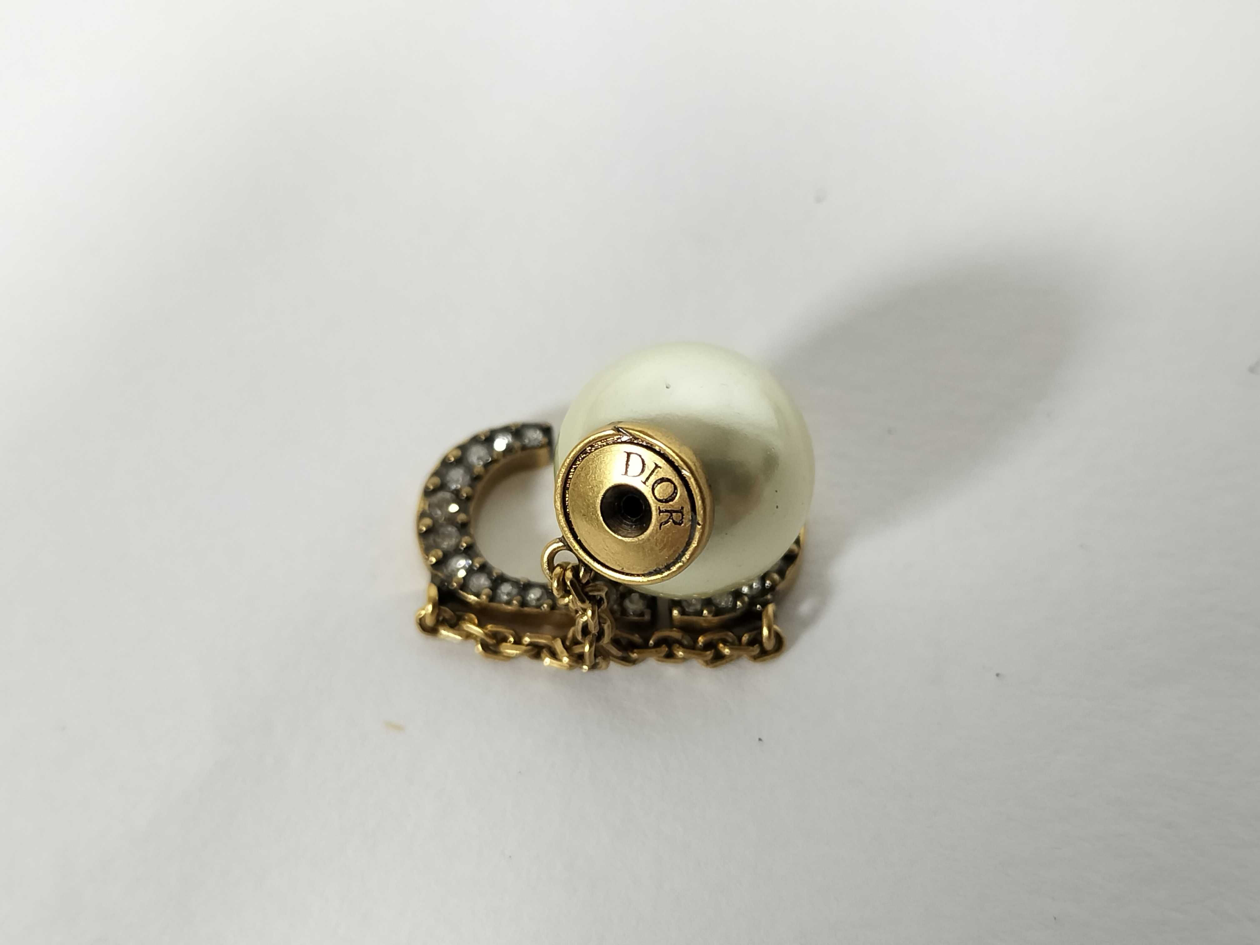 Tribal Pearl Rhinestone Earrings — view 6