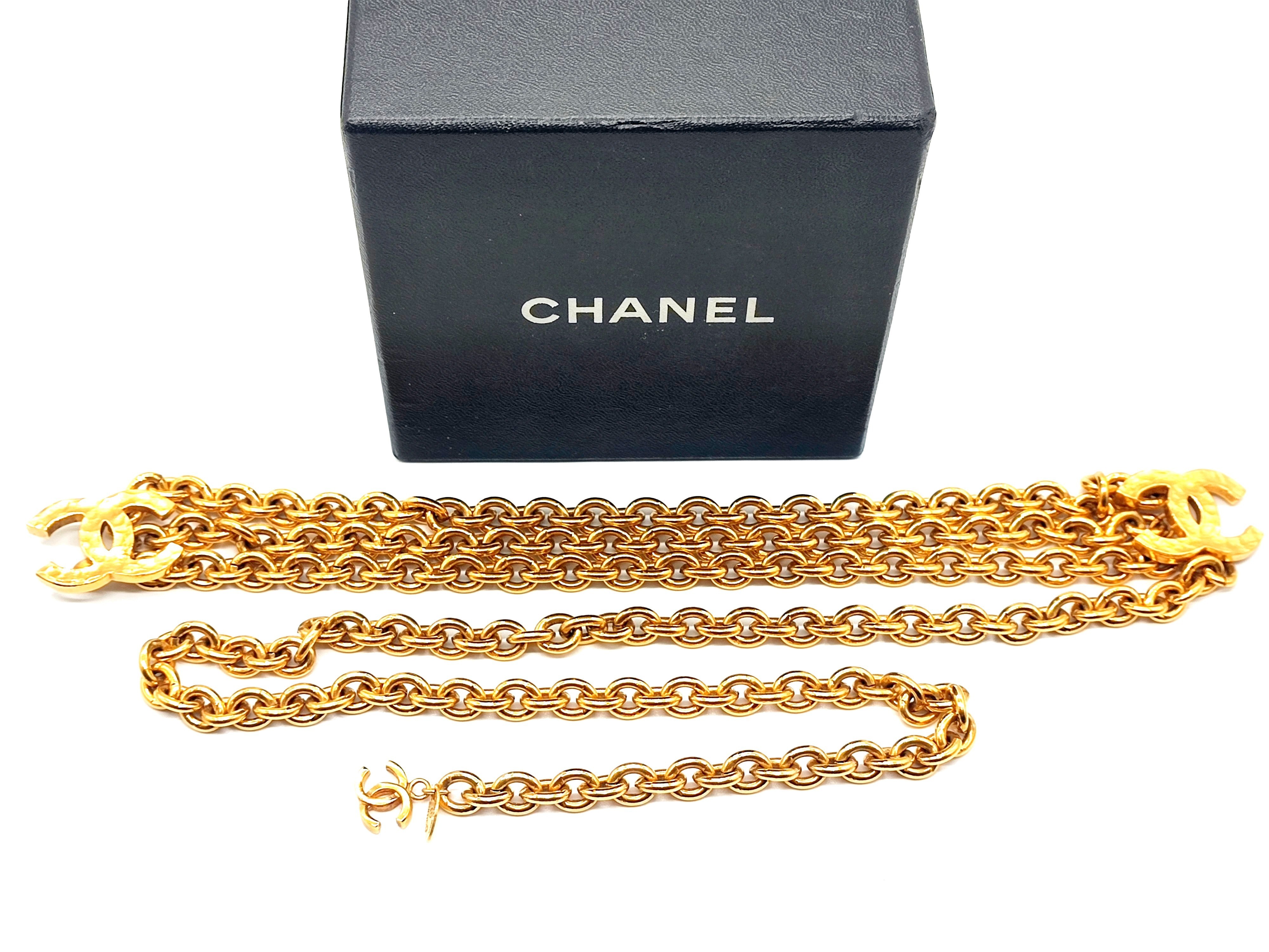 Double Coco Mark Chain Belt, Chain approx. 80cm