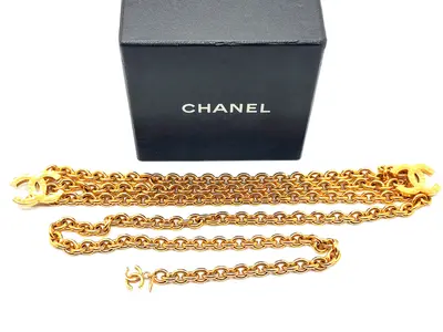 Double Coco Mark Chain Belt, Chain approx. 80cm