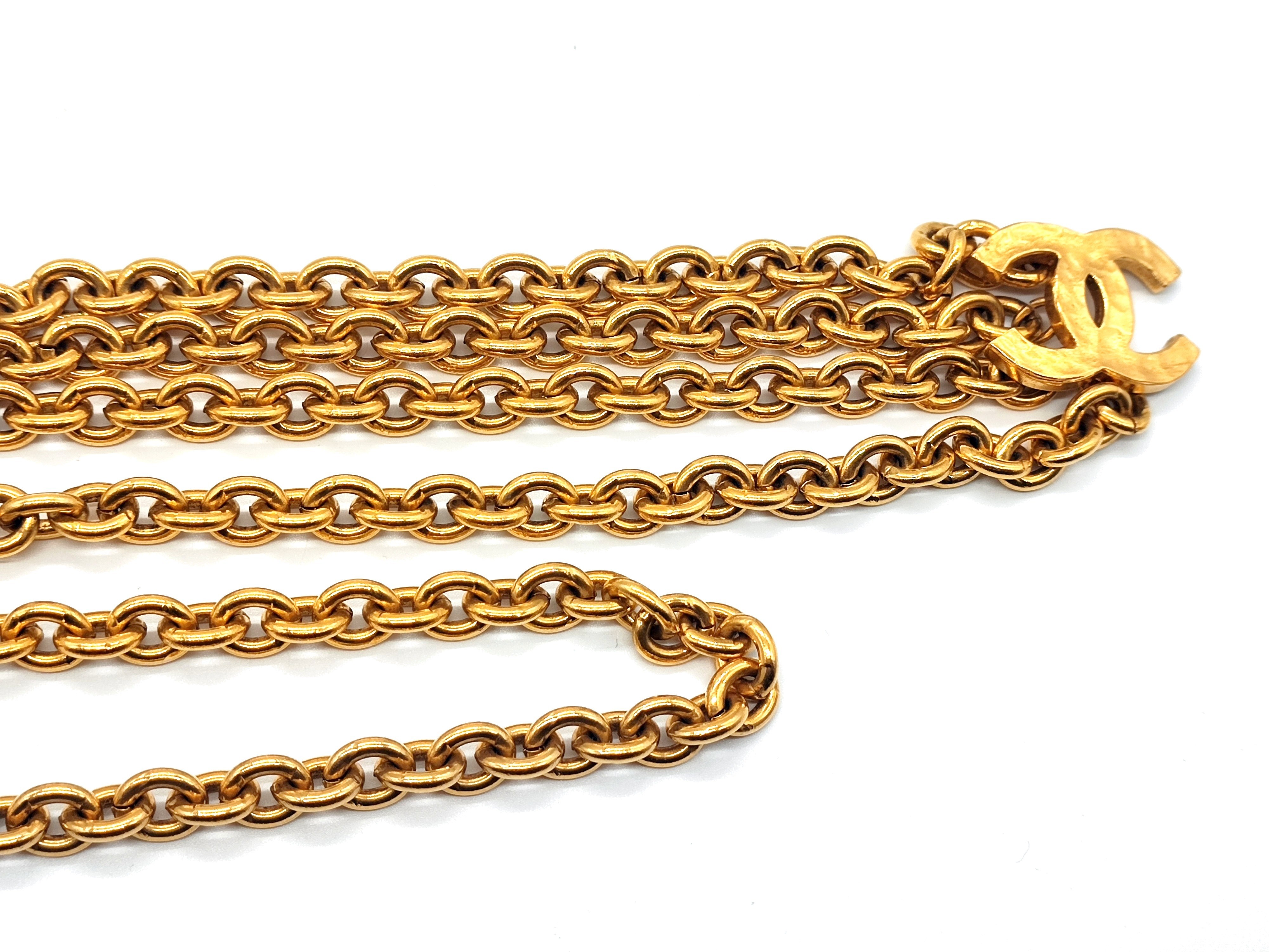 Double Coco Mark Chain Belt, Chain approx. 80cm — view 5