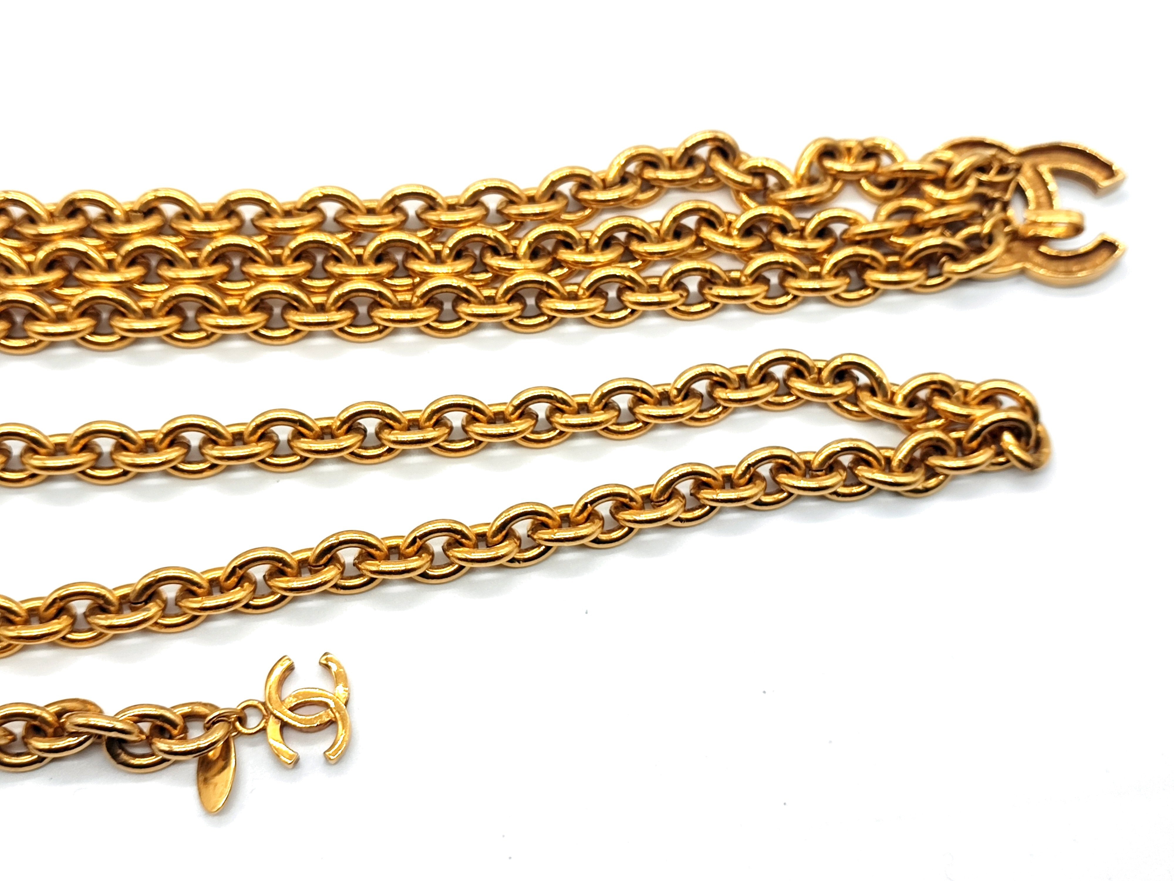 Double Coco Mark Chain Belt, Chain approx. 80cm — view 8