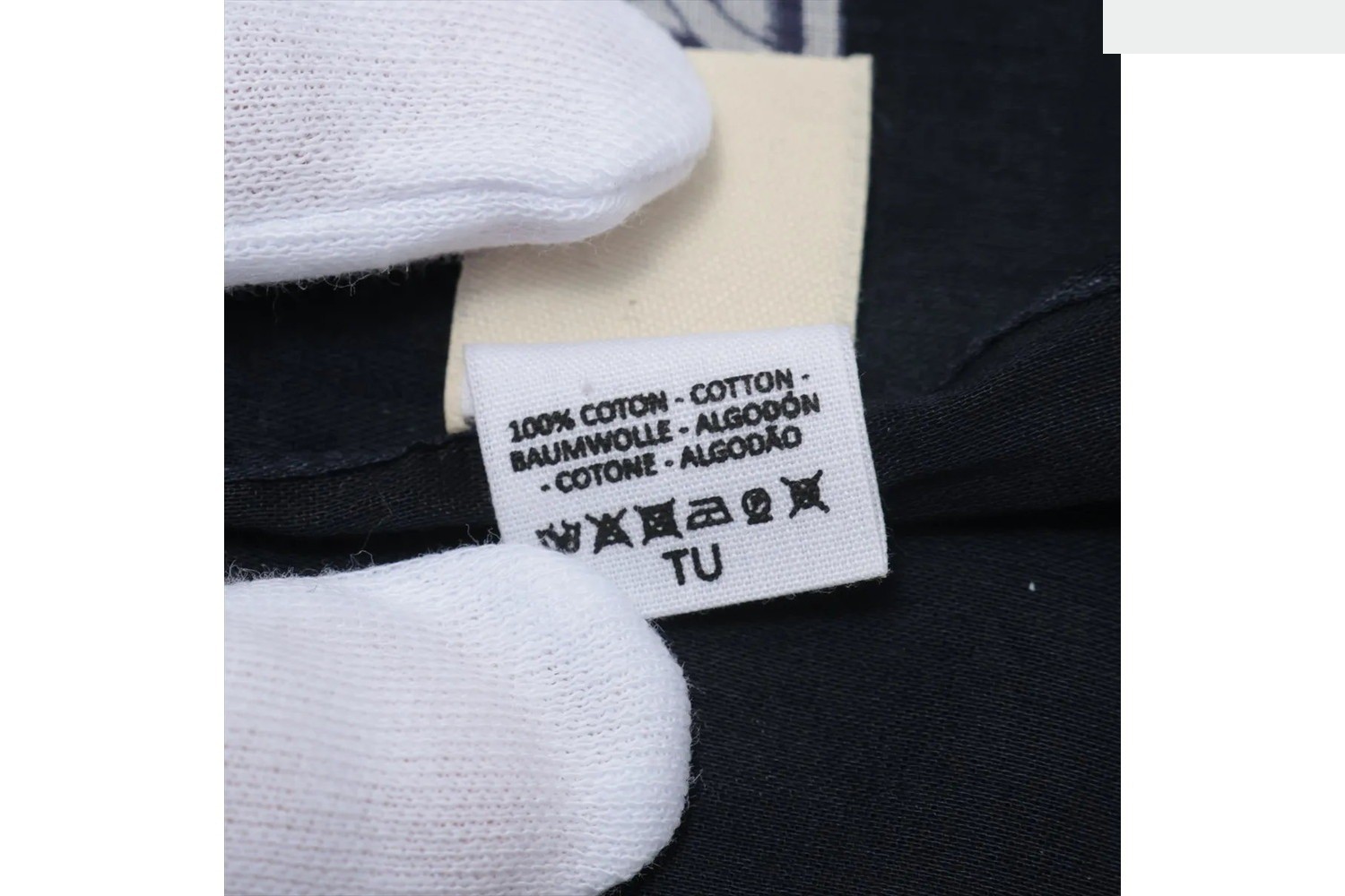 Tag attached Carre Robe du Soir Large Stole — view 4